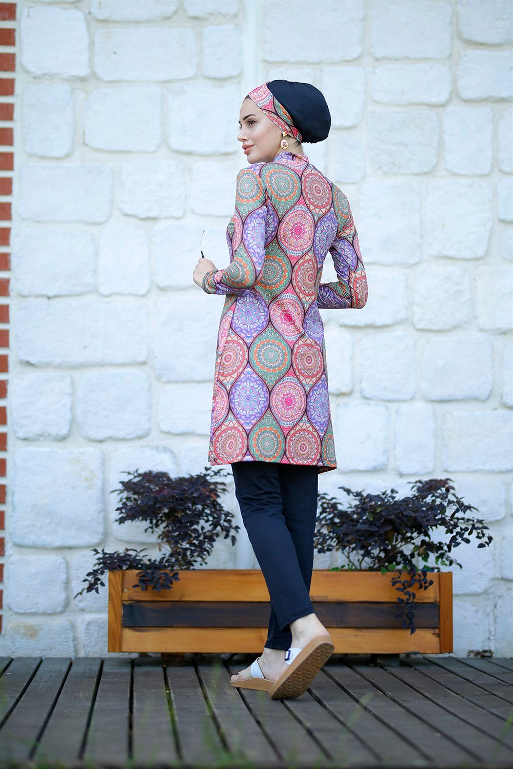 Remsa Mayo Likralı Tam Kapalı Tesettür Mayo 2305 ETNİK