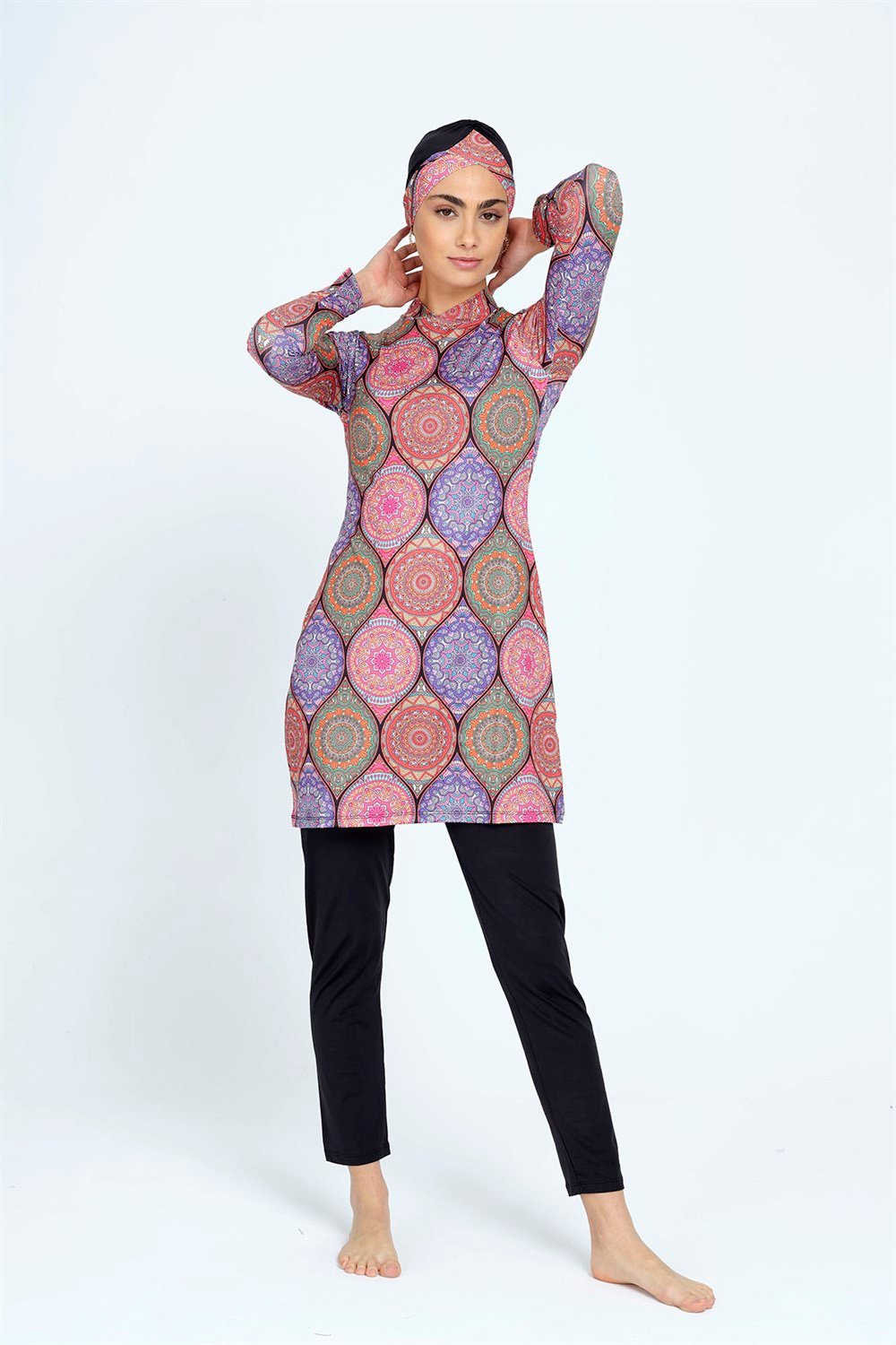 Remsa Mayo Likralı Tam Kapalı Tesettür Mayo 2305 ETNİK