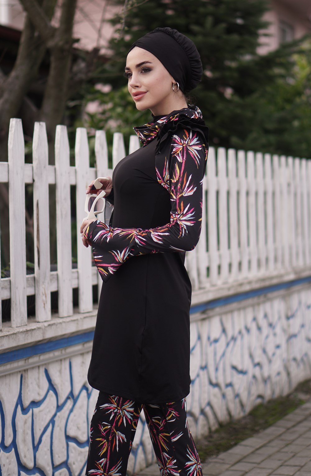 Remsa Mayo Likralı Tasarım Tam Kapalı Tesettür Mayo Minel