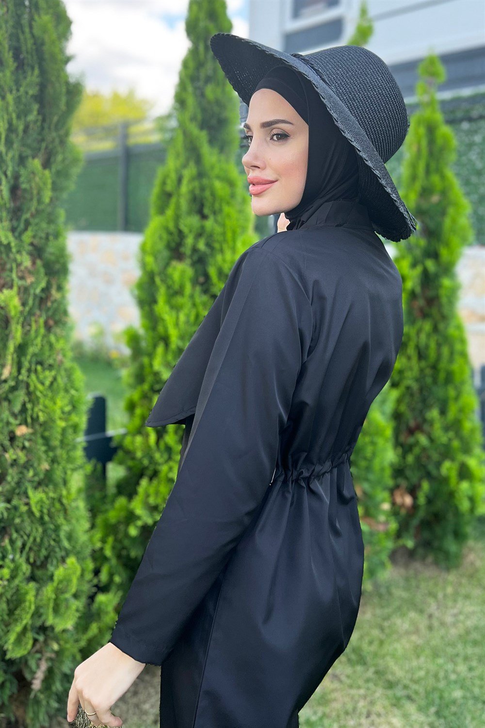 Remsa Mayo Önü Kapaklı Paraşüt Tam Kapalı Tesettür Mayo Nuray