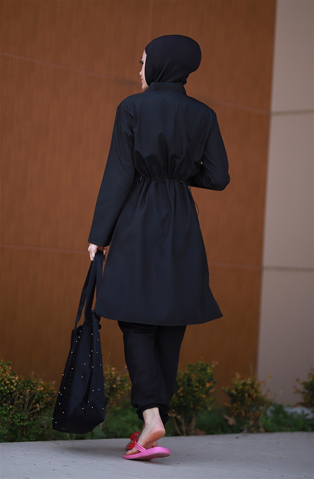 Remsa Mayo Önü Kapaklı Paraşüt Tam Kapalı Tesettür Mayo Nuray