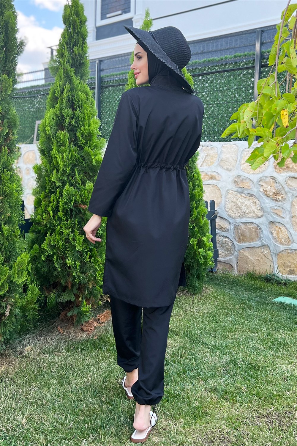 Remsa Mayo Önü Kapaklı Paraşüt Tam Kapalı Tesettür Mayo Nuray