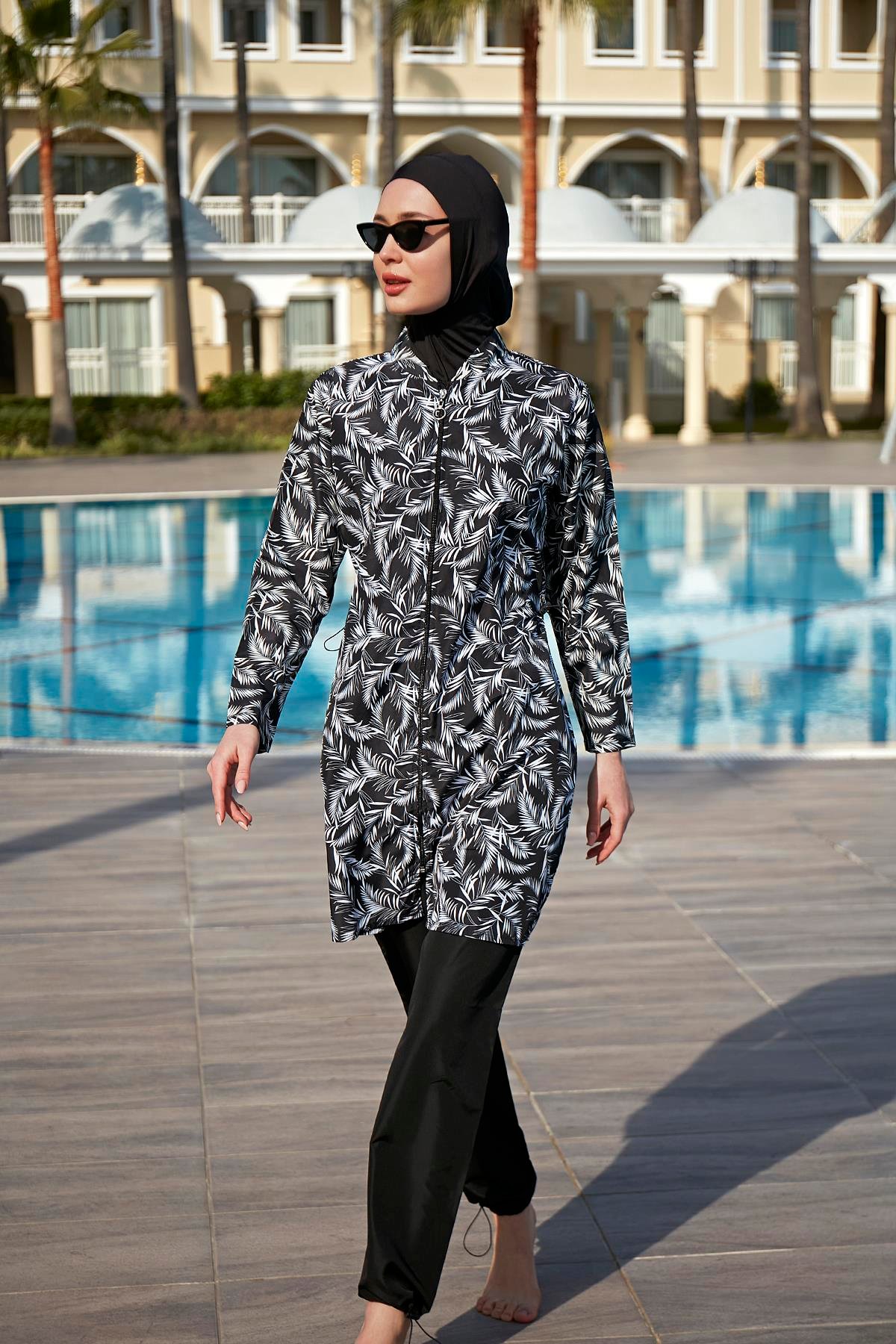 Remsa Mayo Paraşüt Tam Kapalı Tesettür Mayo 2005 Beyaz Yaprak