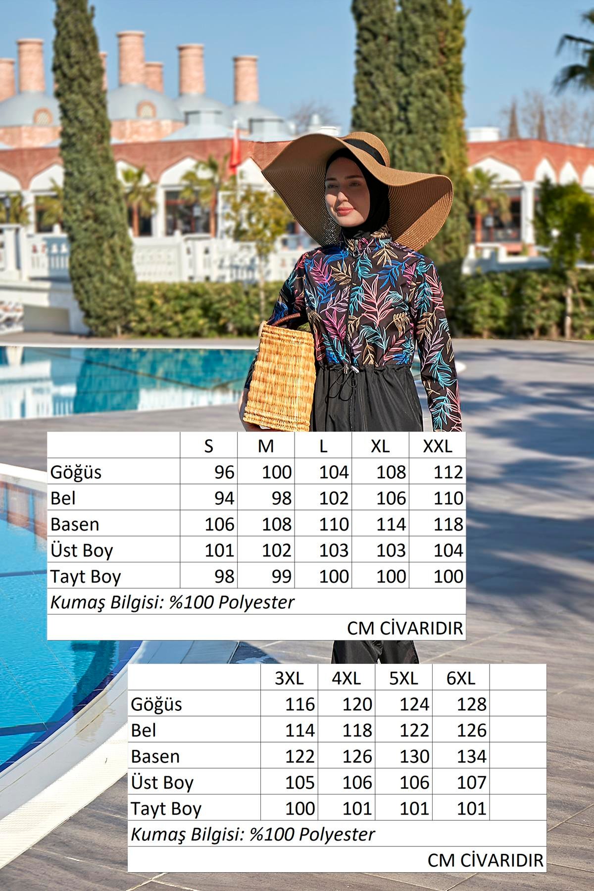 Remsa Mayo Paraşüt Tam Kapalı Tesettür Mayo R038 Beren