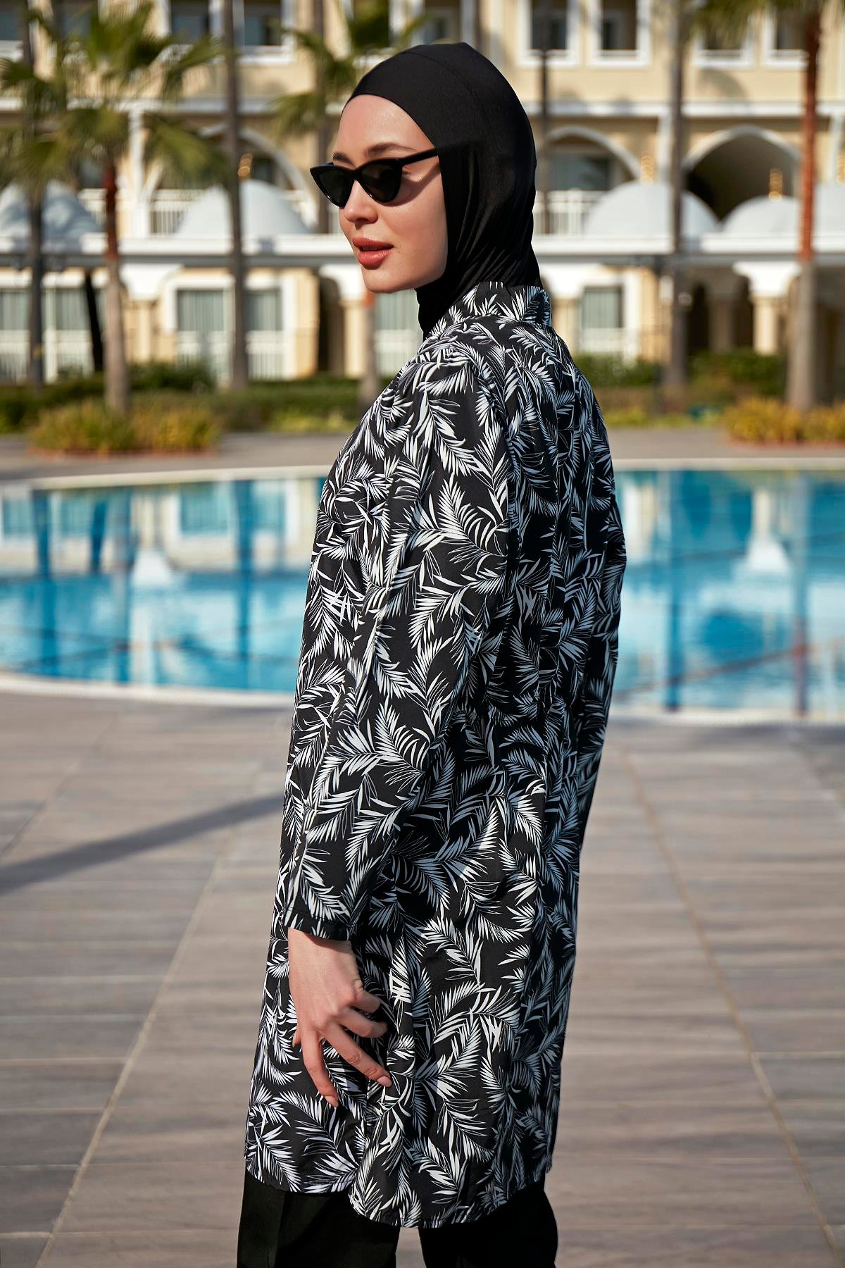 Remsa Mayo Paraşüt Tam Kapalı Tesettür Mayo 2005 Beyaz Yaprak