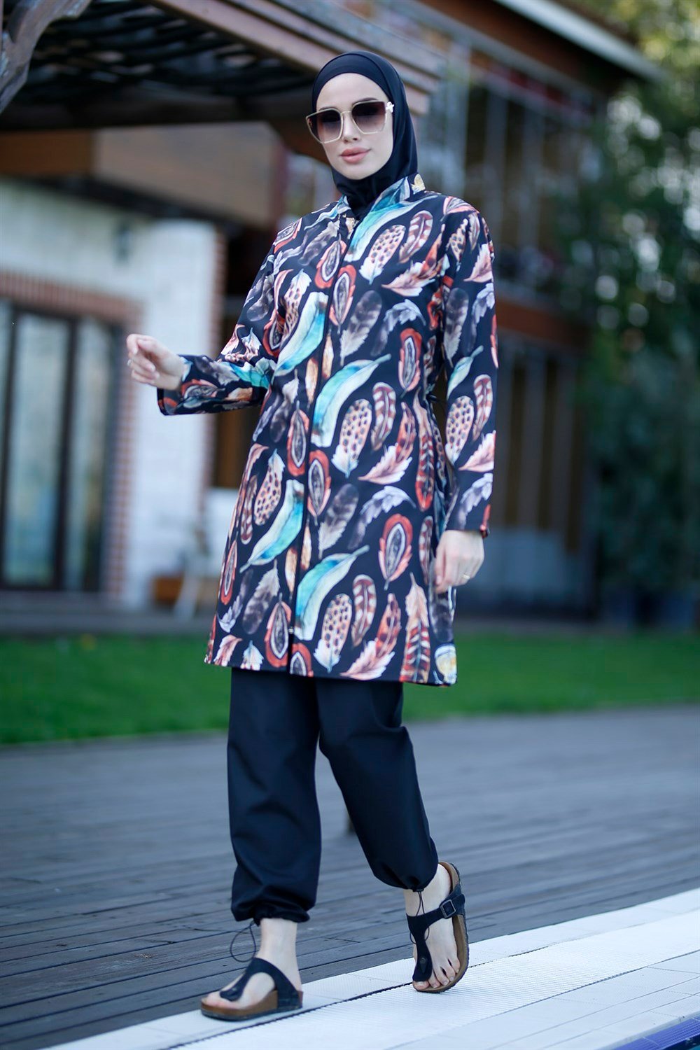 Remsa Mayo Paraşüt Tam Kapalı Tesettür Mayo Tüy 2108 Güzin