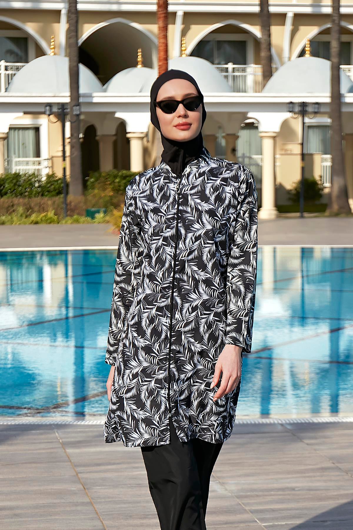 Remsa Mayo Paraşüt Tam Kapalı Tesettür Mayo 2005 Beyaz Yaprak