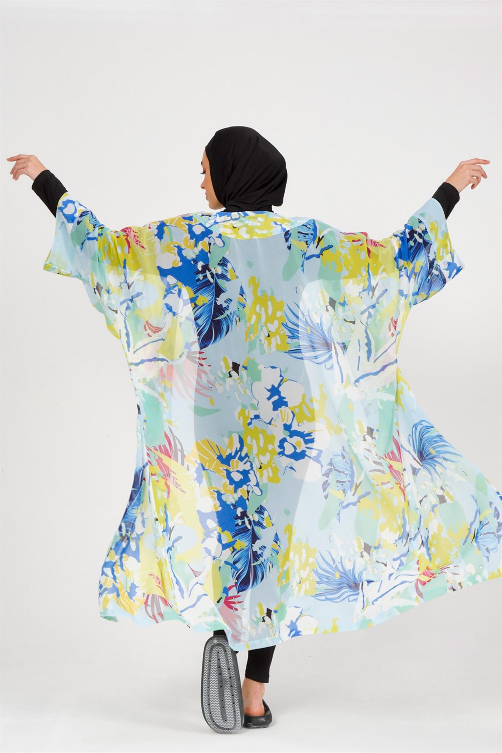 Remsa Mayo Pareo Anemon Kaftan Mavi