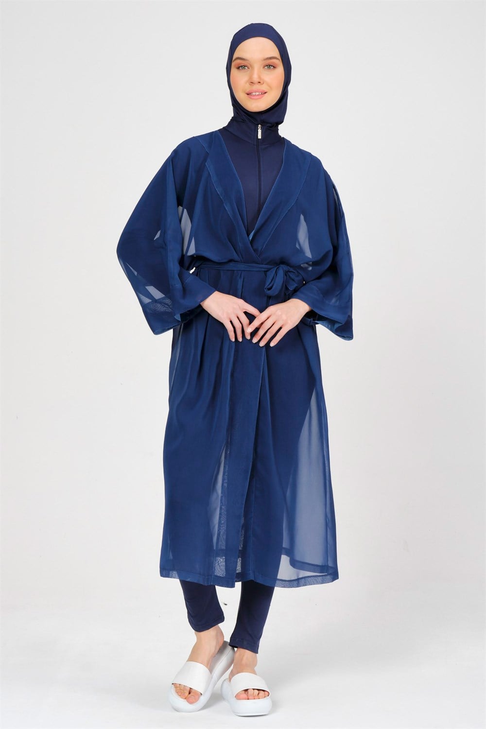 Remsa Mayo Pareo İndigofera Kaftan İndigo