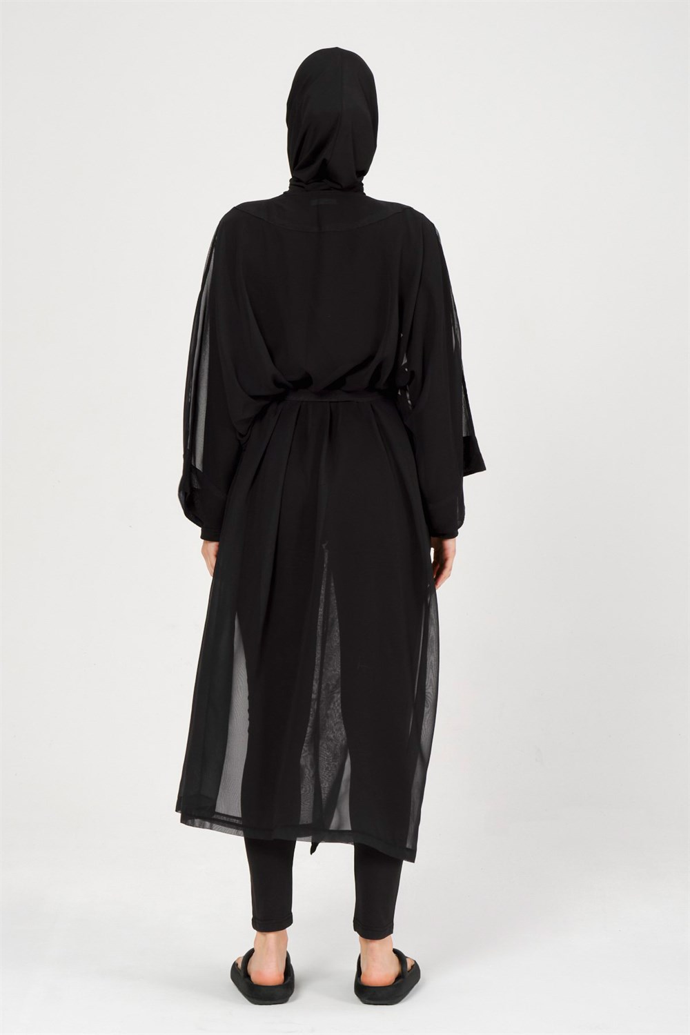 Remsa Mayo Pareo Petunya Kaftan Siyah