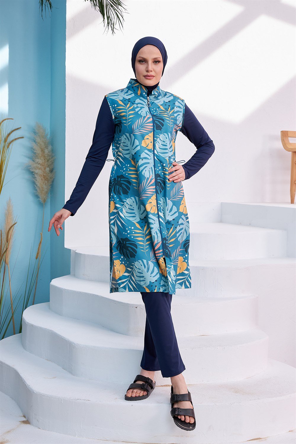 Remsa Mayo Tasarım Tam Kapalı Tesettür Mayo R024 Çeşme