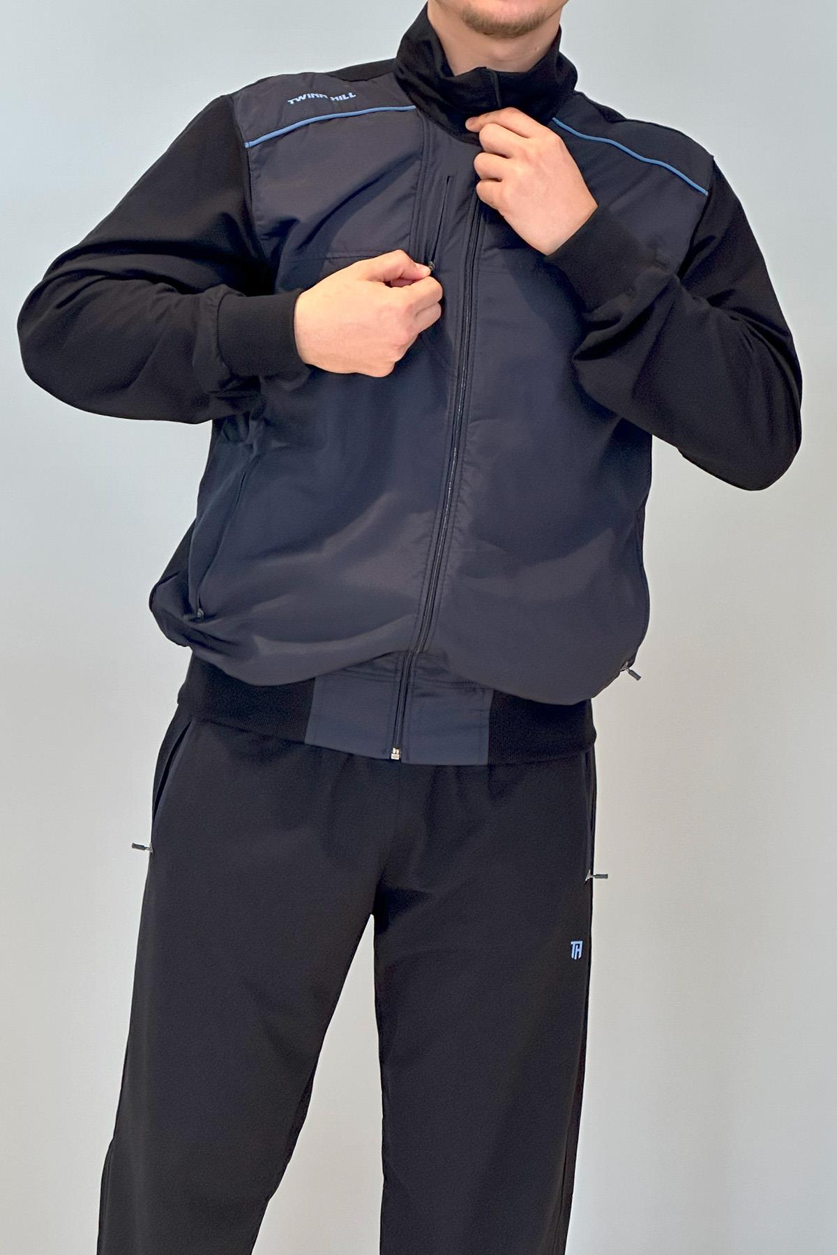 Remsa Spor Likralı Penye Erkek Eşofman Takımı 6711 Lacivert