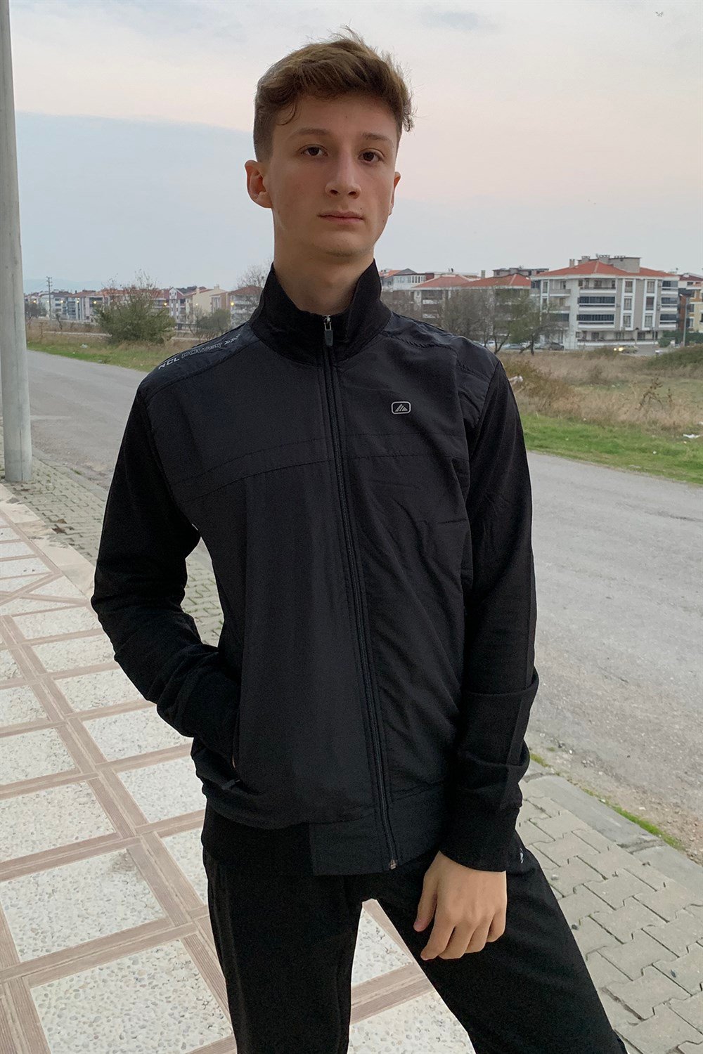 Remsa Spor Likralı Penye Erkek Eşofman Takımı Siyah
