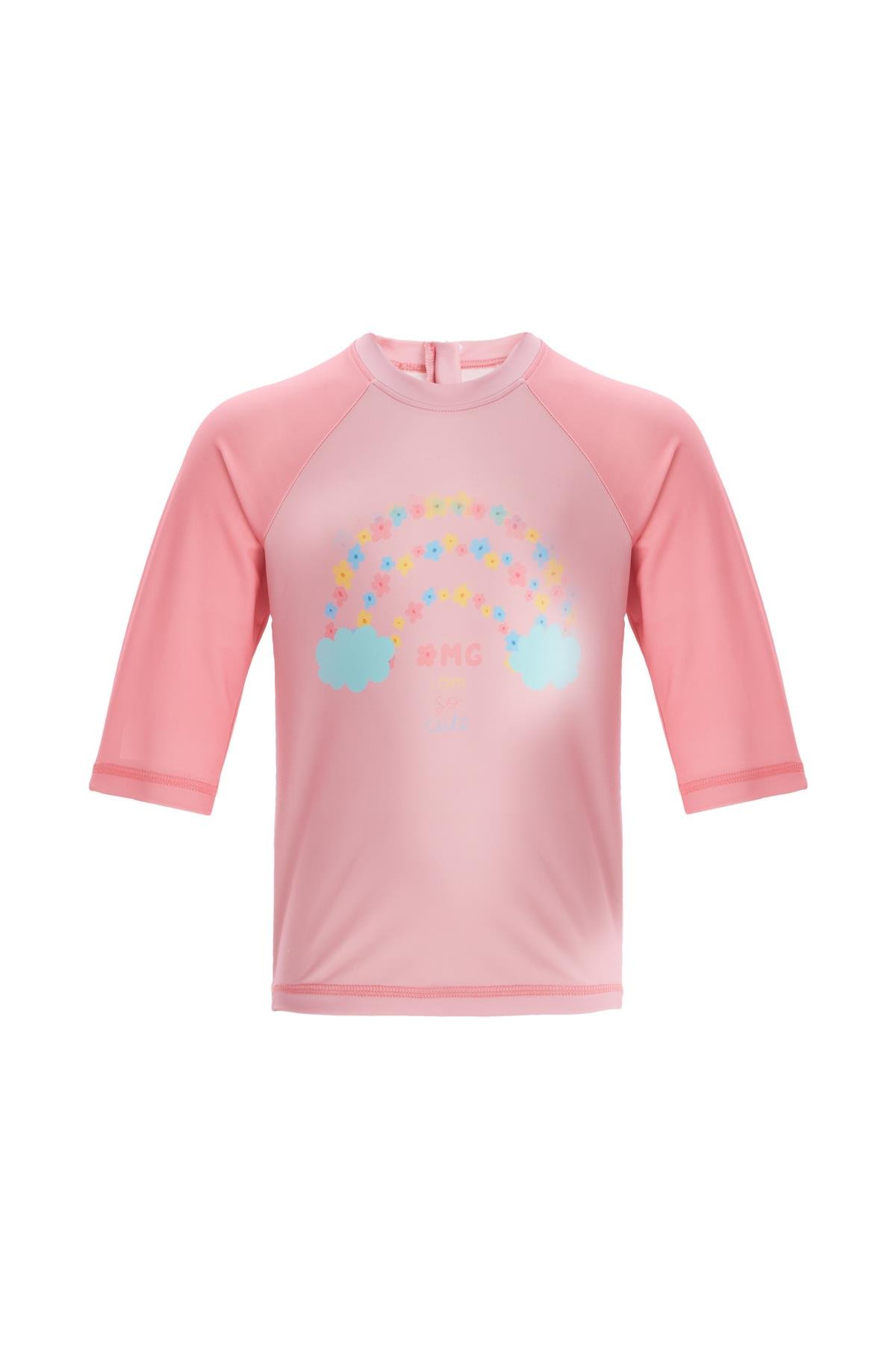 Şort Tişört Kız Çocuk Deniz Havuz Mayosu Remsa Mayo Arıo 1 5442 Pembe