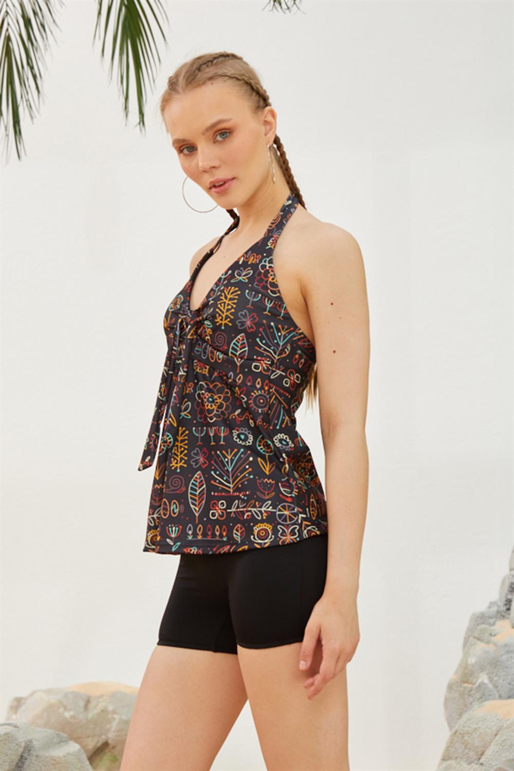 Şortlu Elbise Mayo Etekli Mayo Yüzücü Mayo TM23-711