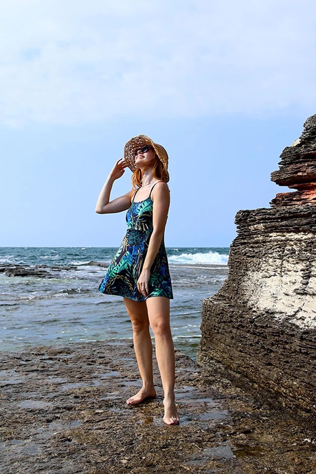 Şortlu Elbise Mayo Etekli Mayo Yüzücü Mayo 1124-135