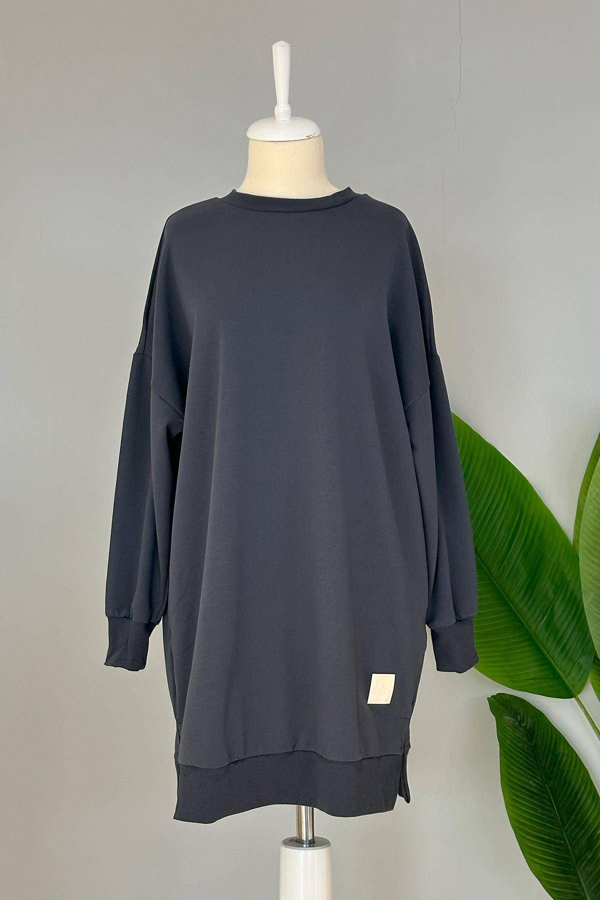 Soul Basic Sweat Tunik 30644 Füme