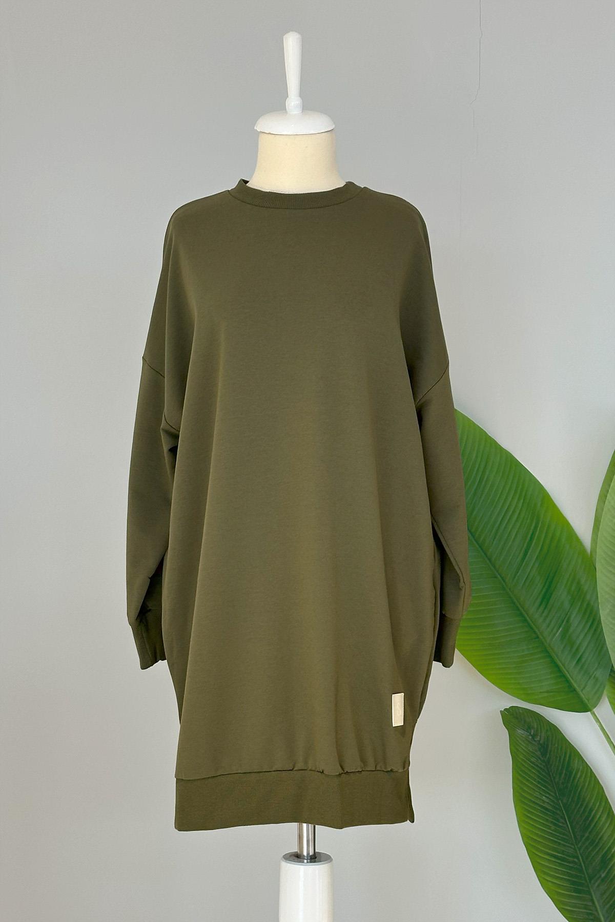 Soul Basic Sweat Tunik 30644 Haki