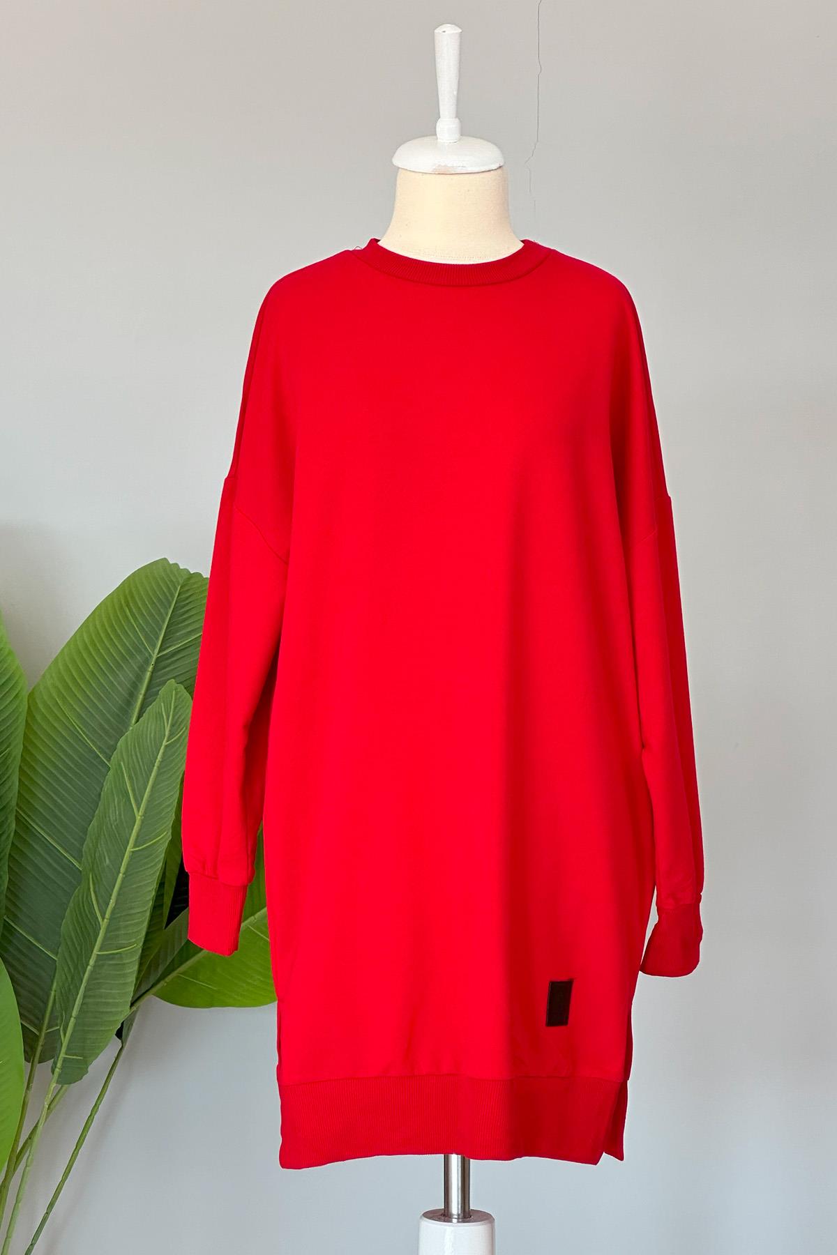 Soul Basic Sweat Tunik 30644 Kırmızı