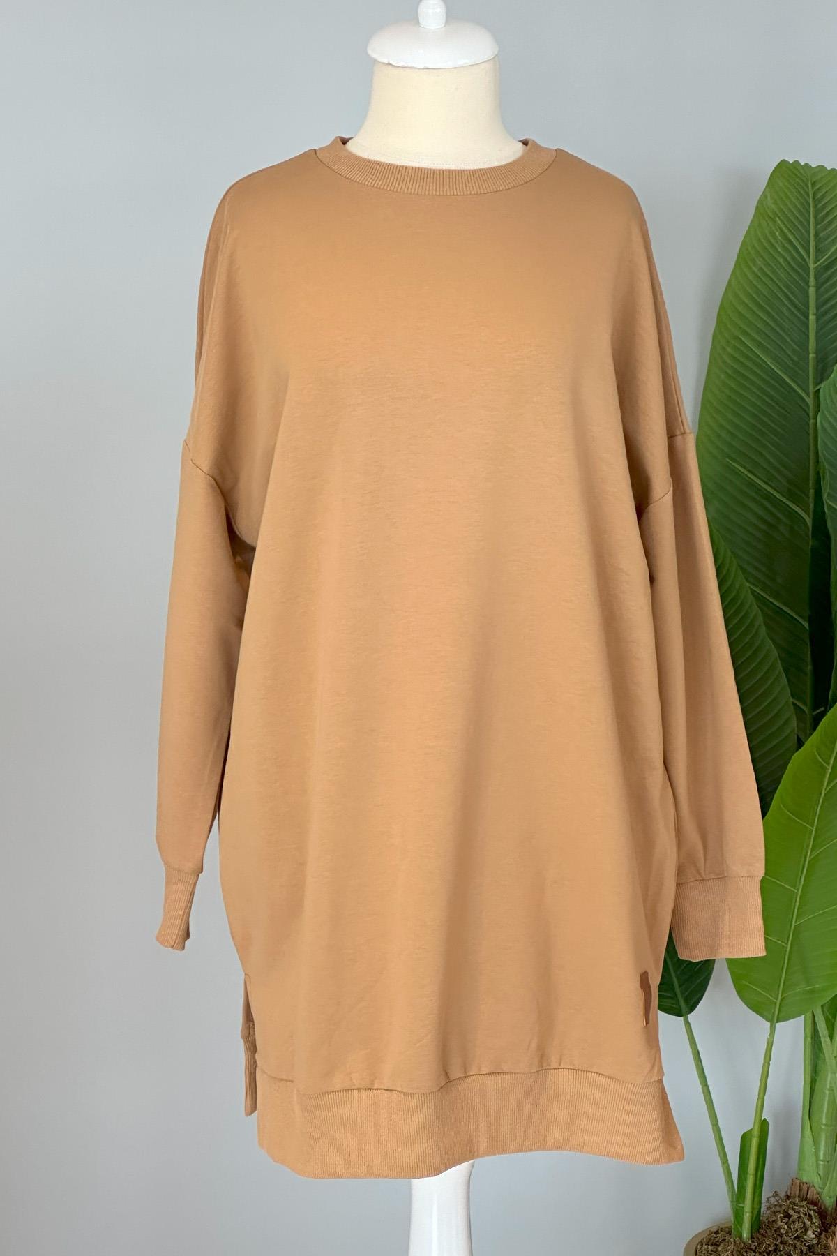 Soul Basic Sweat Tunik 30644 Latte