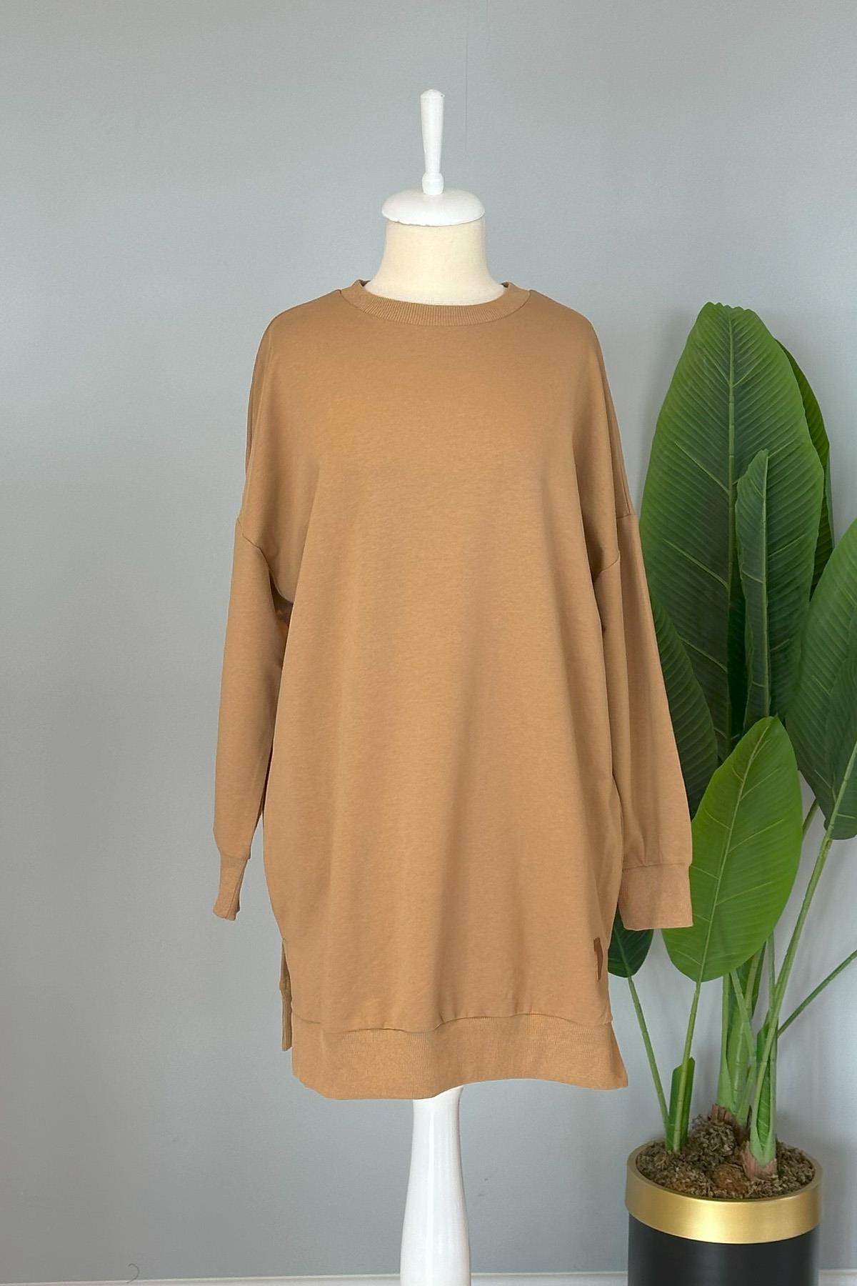 Soul Basic Sweat Tunik 30644 Latte