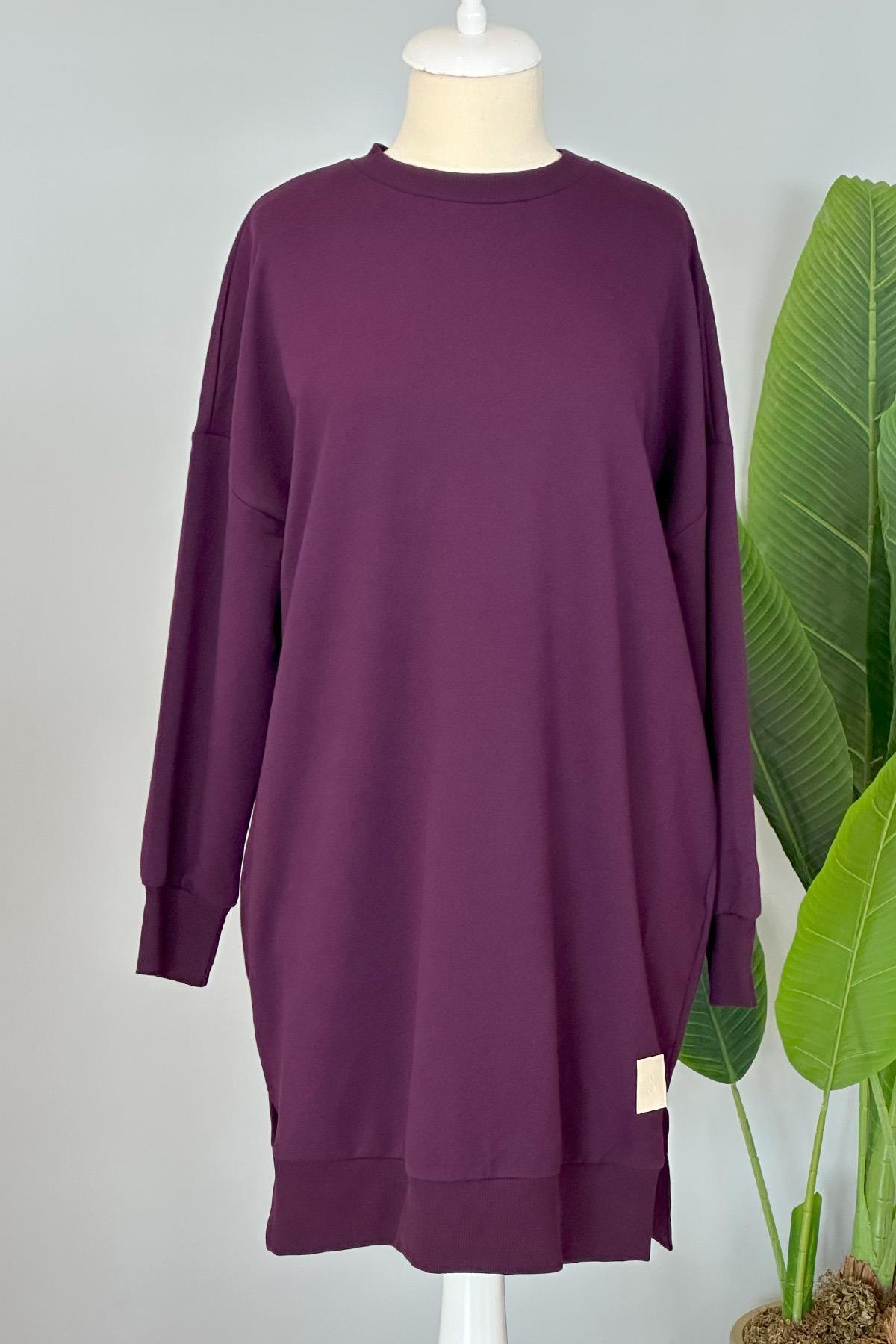 Soul Basic Sweat Tunik 30644 Mor