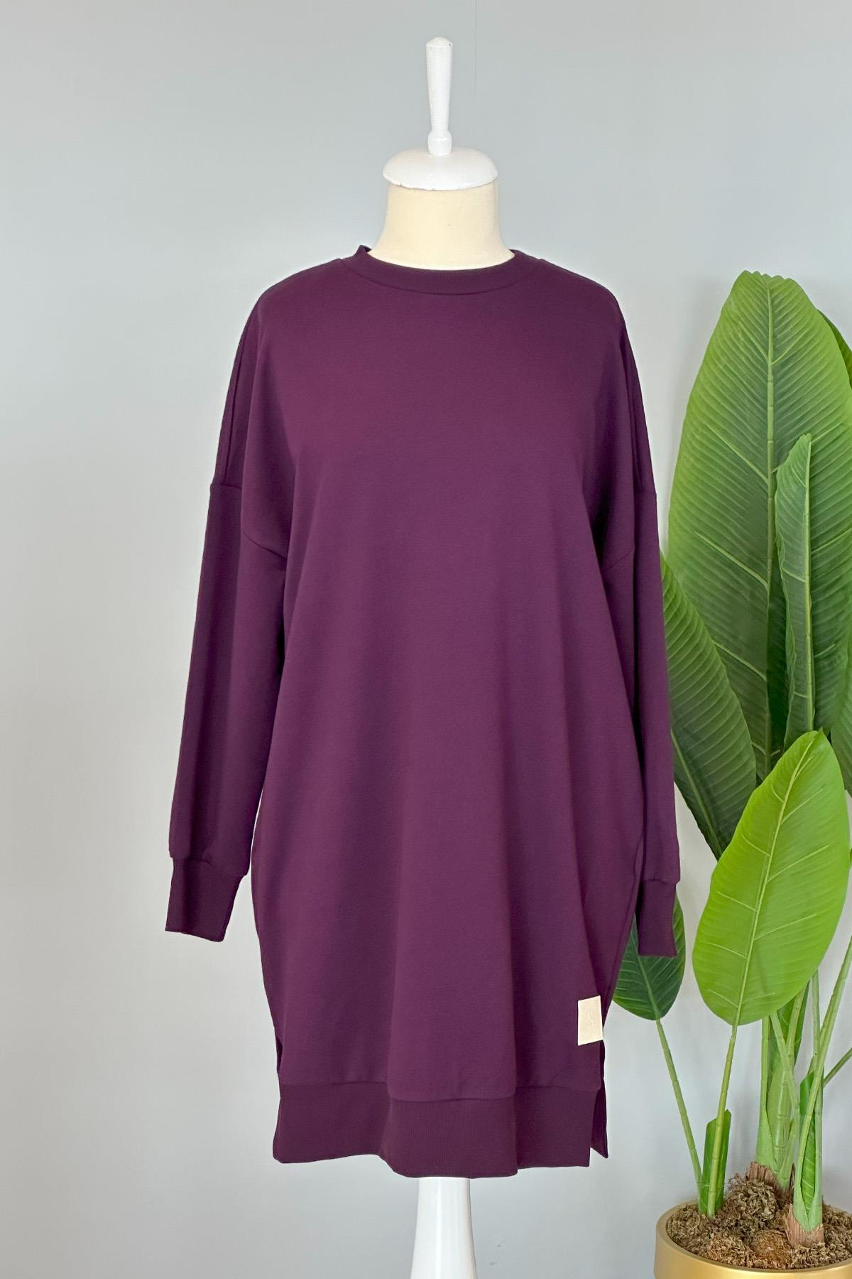 Soul Basic Sweat Tunik 30644 Mor