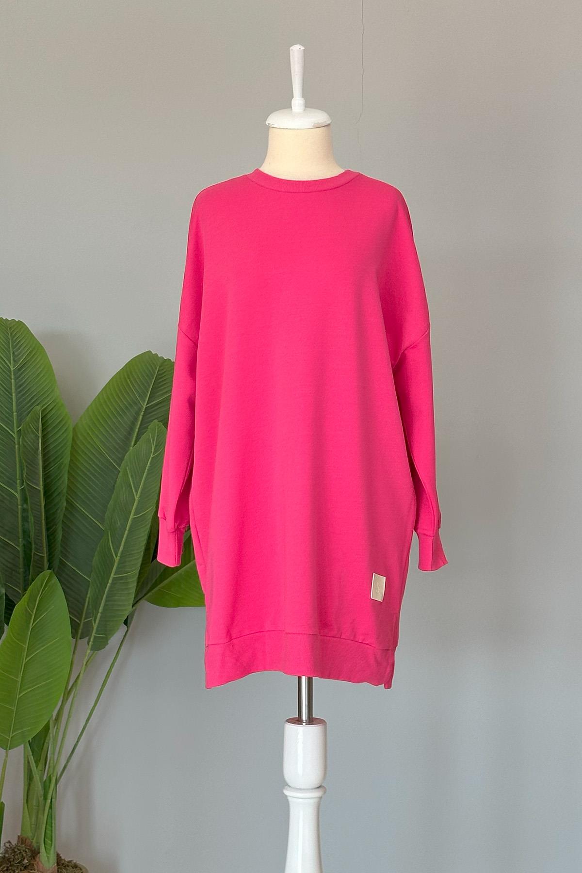 Soul Basic Sweat Tunik 30644 Pembe