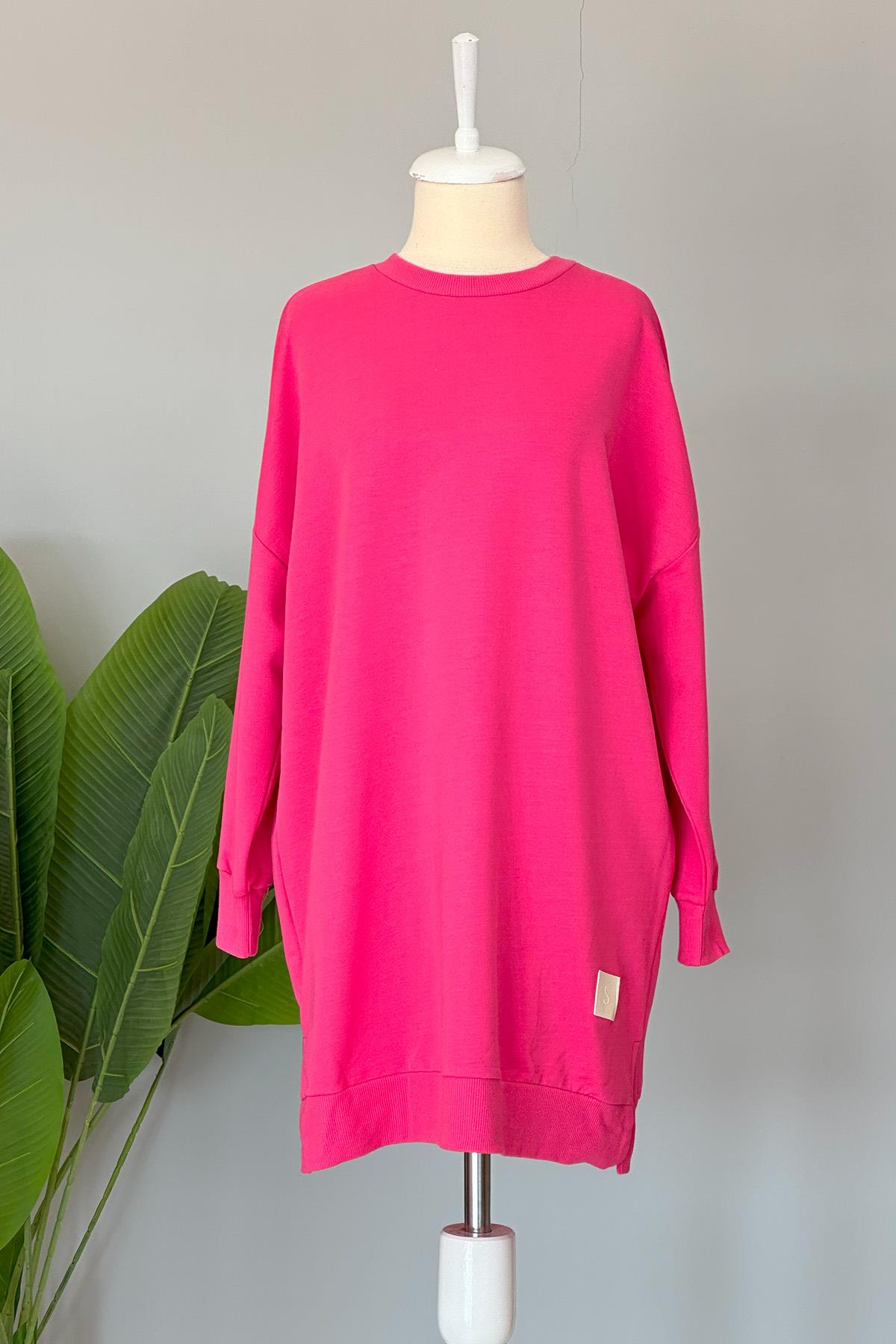 Soul Basic Sweat Tunik 30644 Pembe