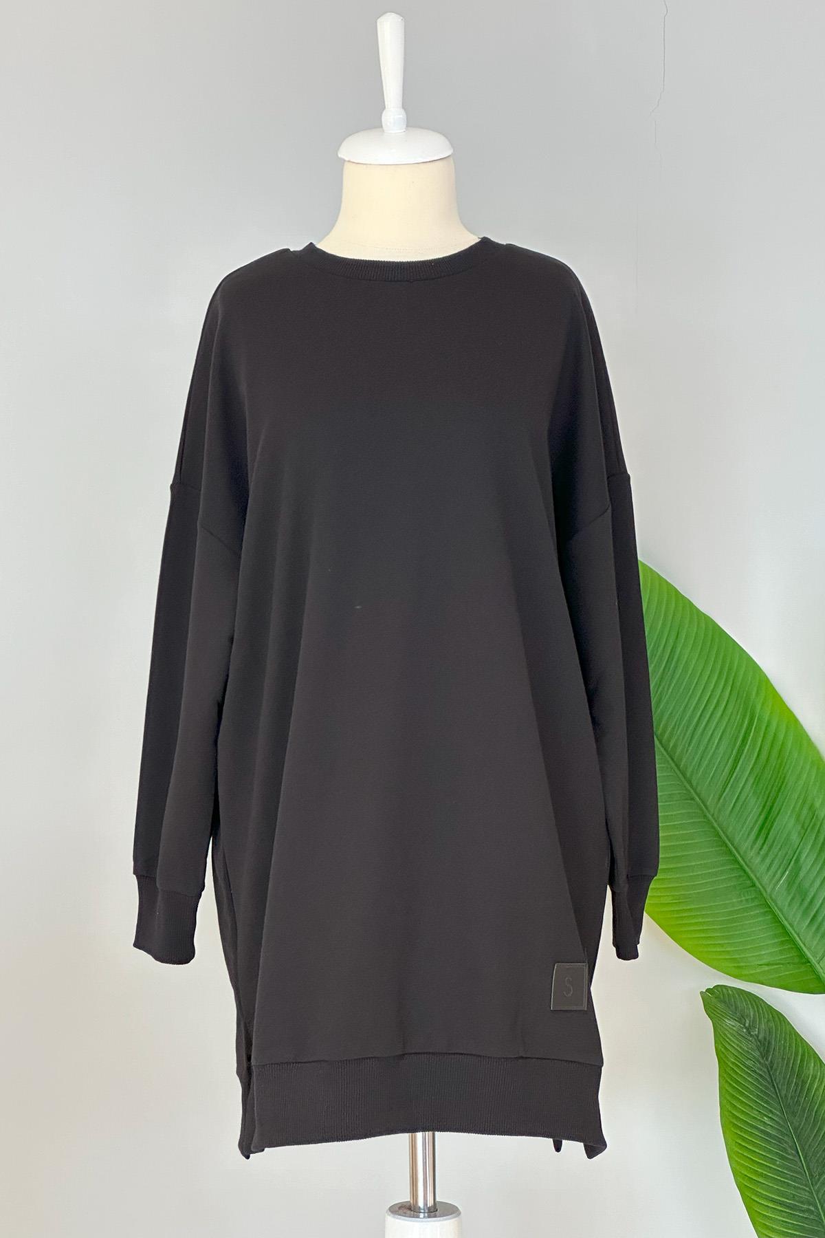 Soul Basic Sweat Tunik 30644 Siyah