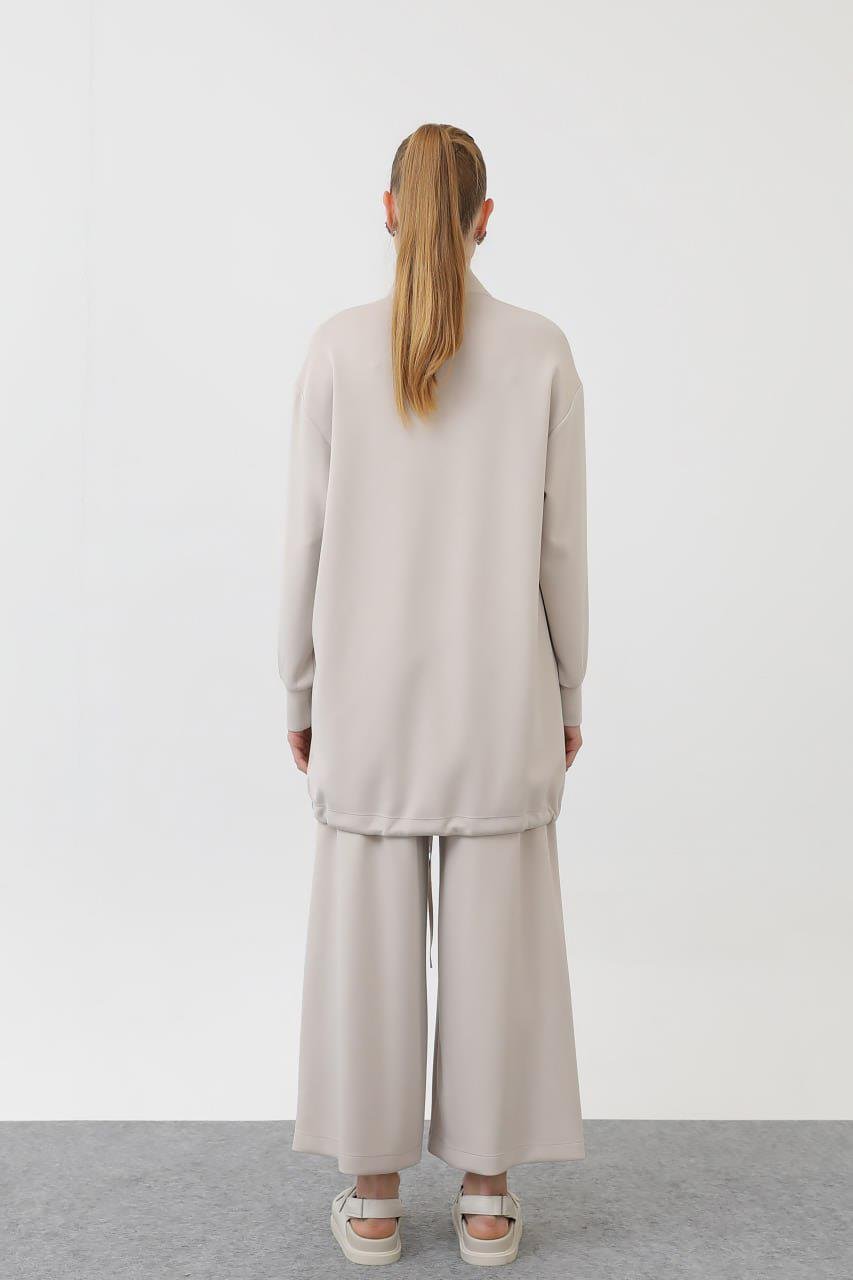Sweat Pantolon Modal Takım 14299 Bej