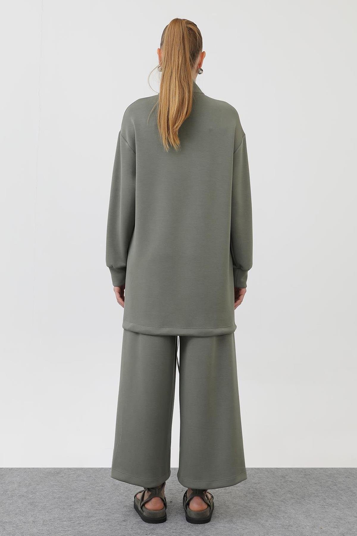 Sweat Pantolon Modal Takım 14299 Haki