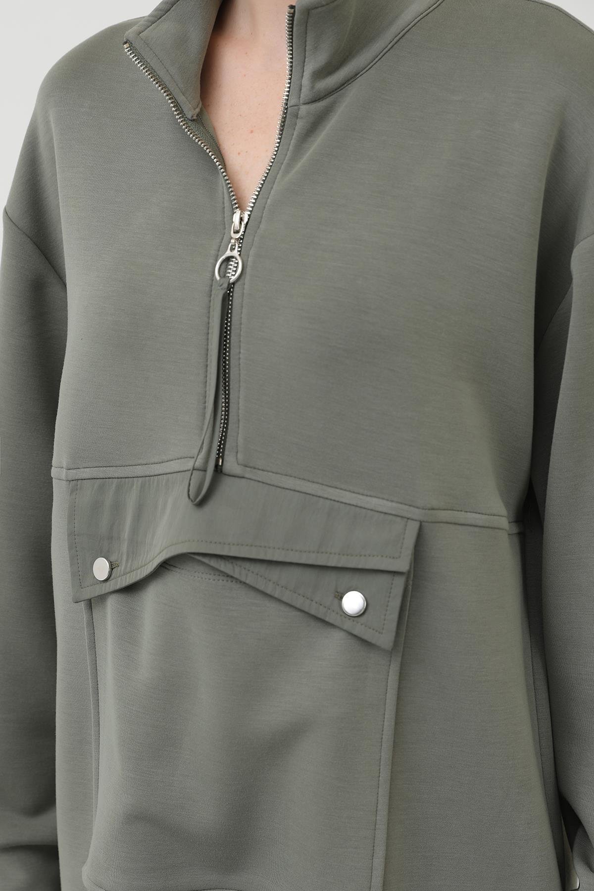 Sweat Pantolon Modal Takım 14299 Haki