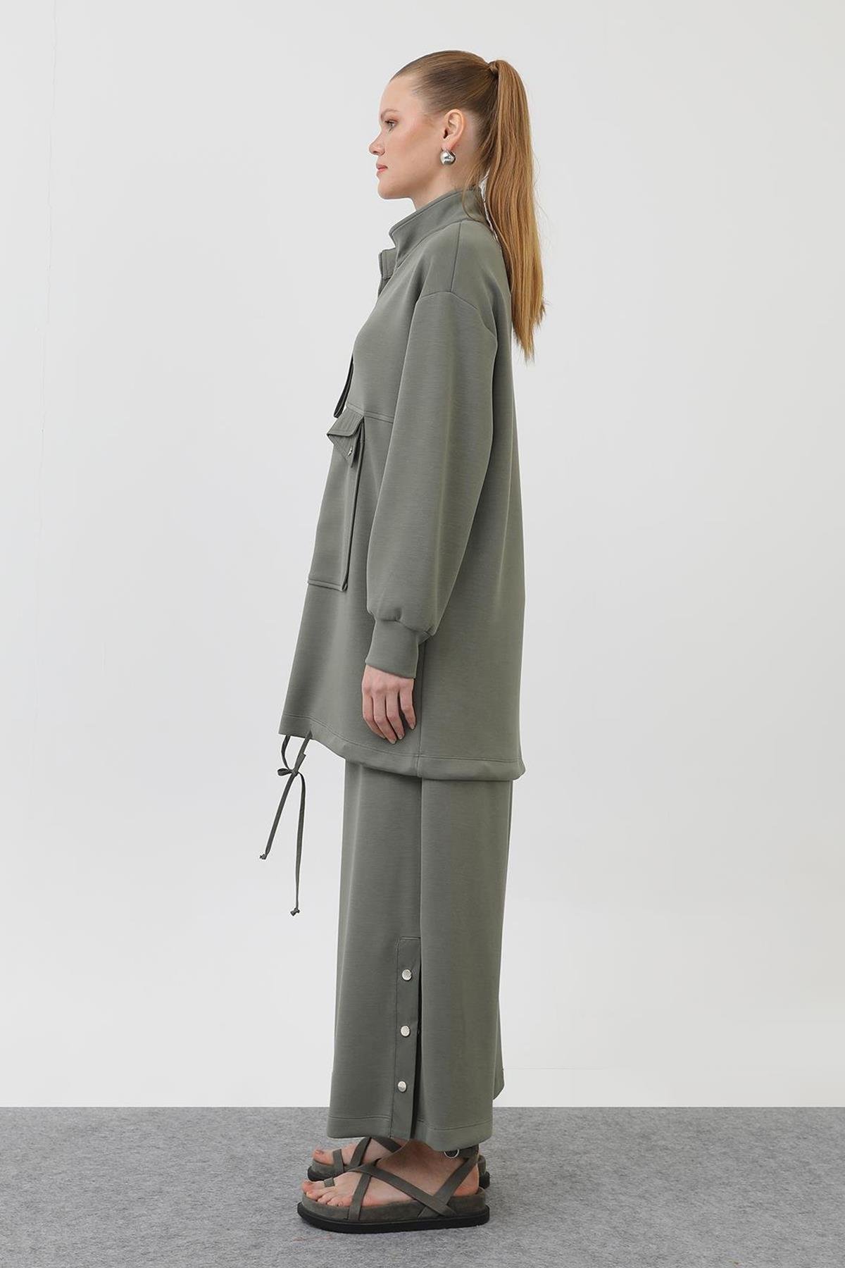 Sweat Pantolon Modal Takım 14299 Haki