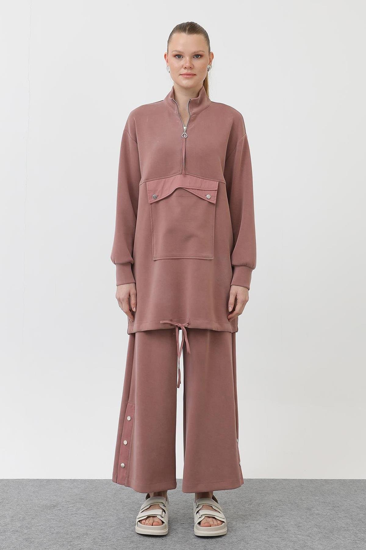 Sweat Pantolon Modal Takım 14299 Pudra