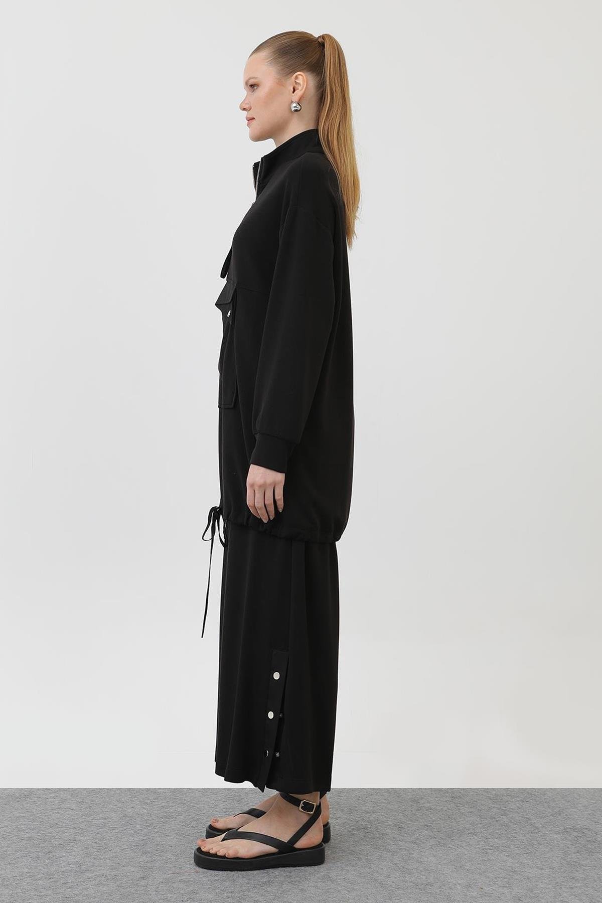 Sweat Pantolon Modal Takım 14299 Siyah