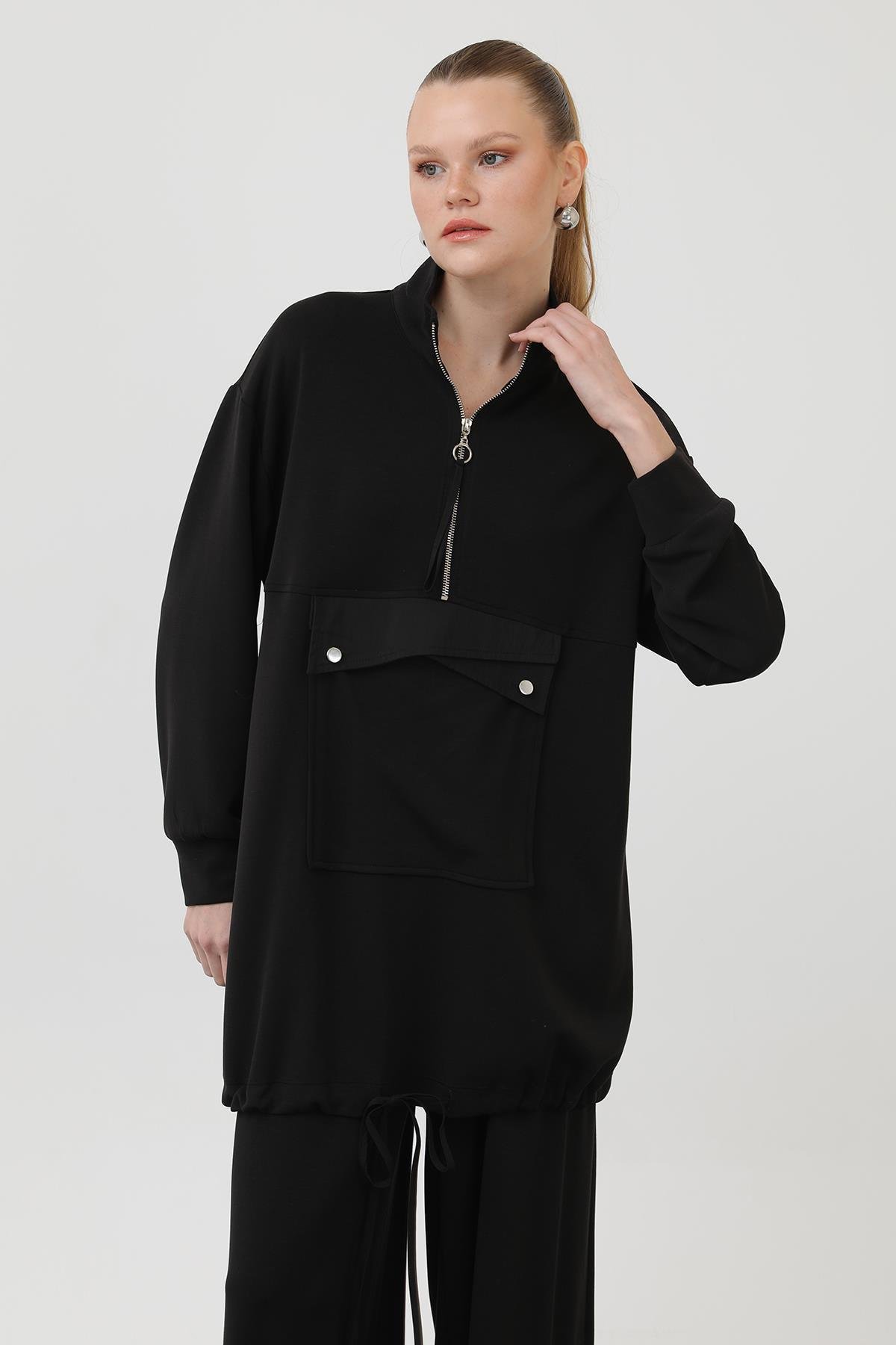 Sweat Pantolon Modal Takım 14299 Siyah