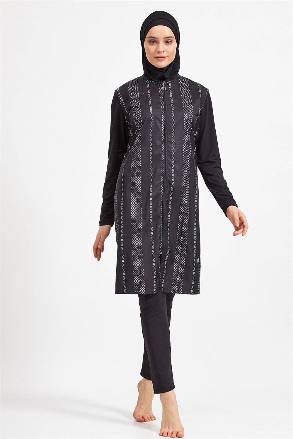 Tam Kapalı Tesettür Mayo 0538 Siyah Maresiva