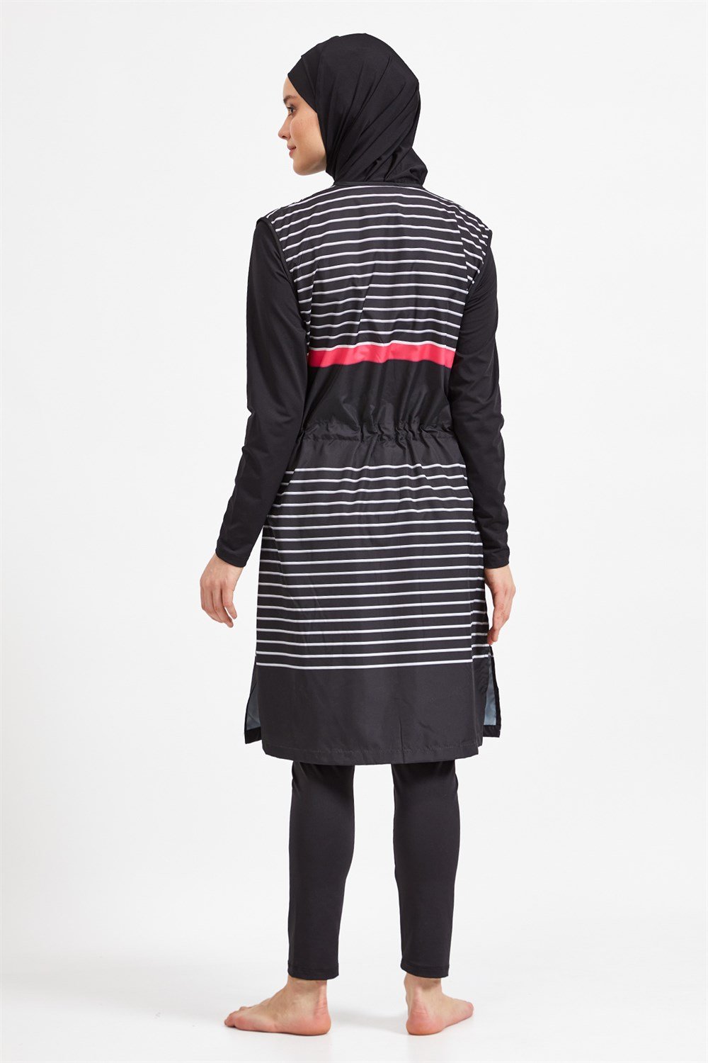 Tam Kapalı Tesettür Mayo 0542 Siyah Maresiva Remsa Mayo