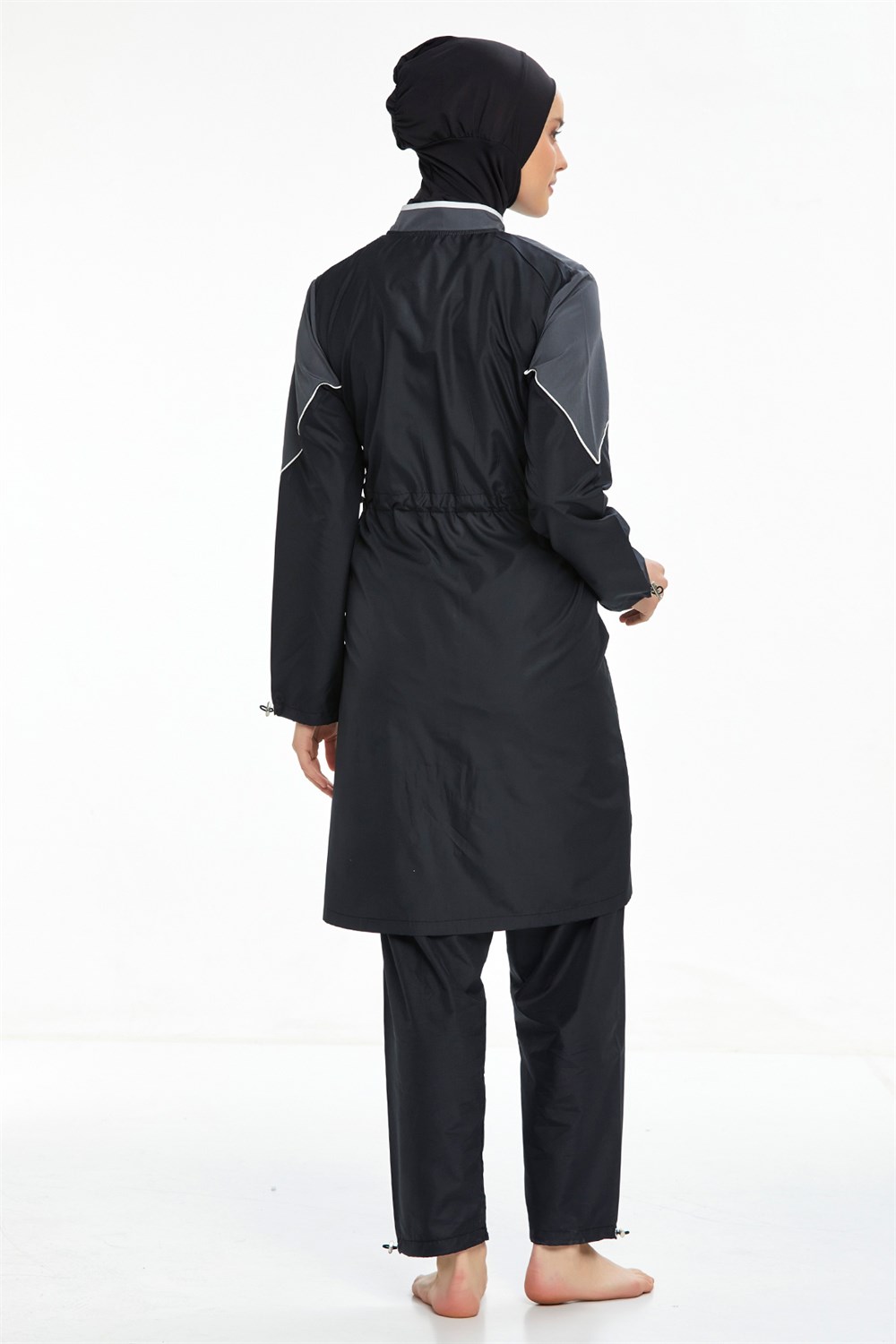 Tam Kapalı Tesettür Mayo 0552 Siyah Remsa Mayo