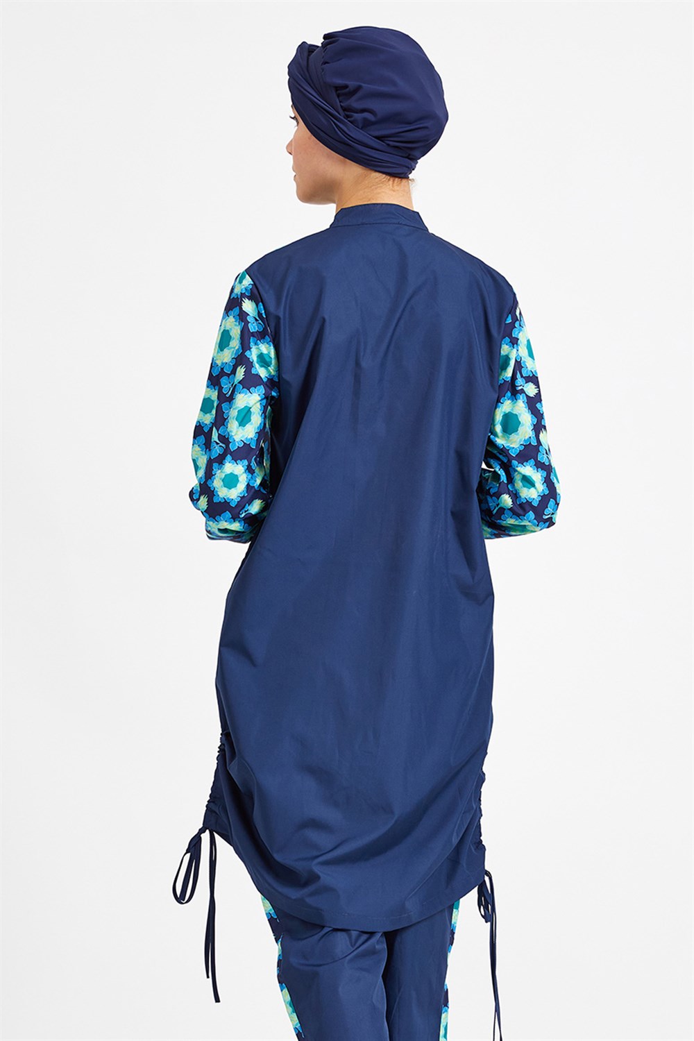 Tam Kapalı Tesettür Mayo 1312 Koyu Lacivert Remsa Mayo