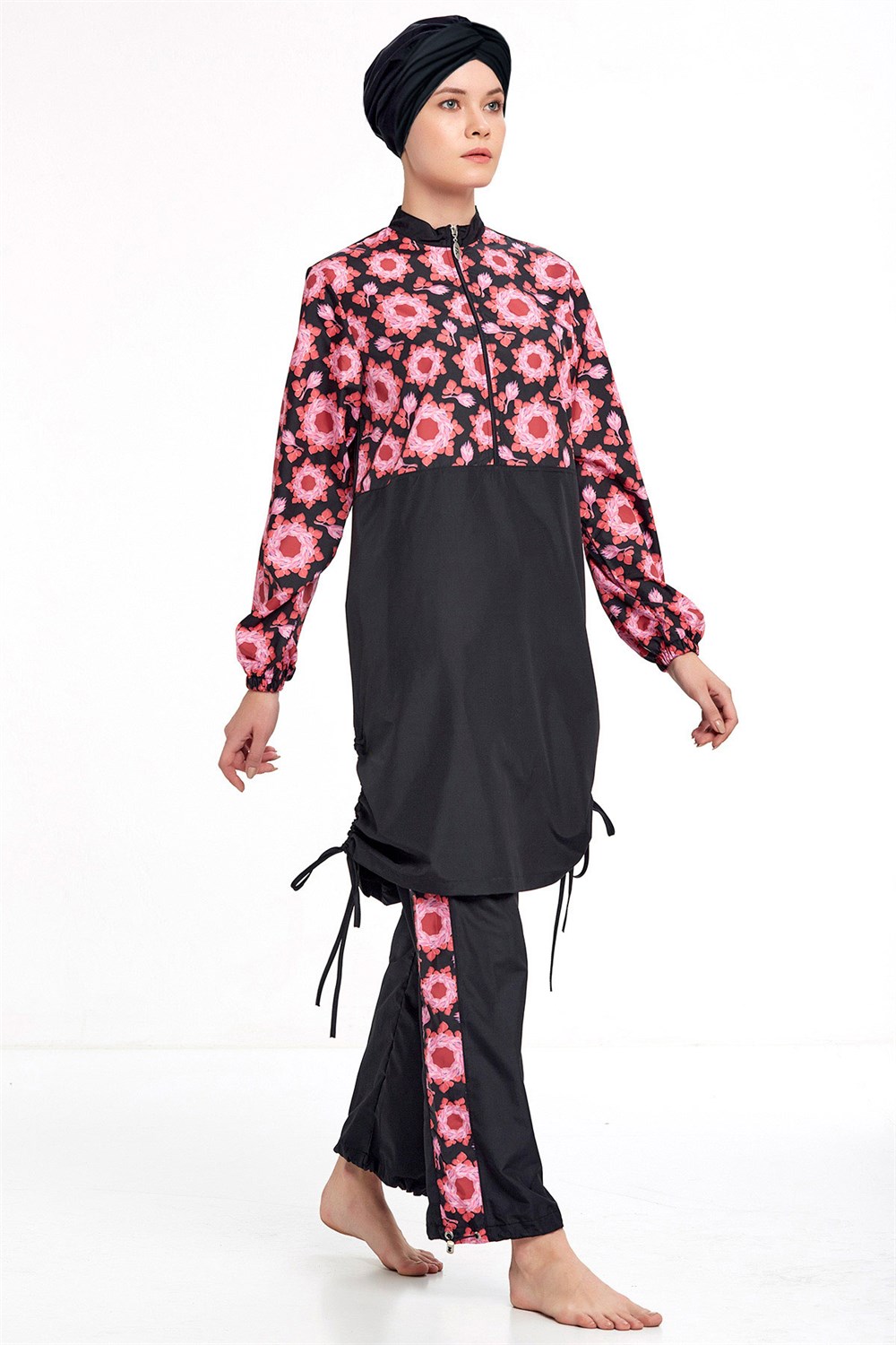 Tam Kapalı Tesettür Mayo 1312 Siyah Remsa Mayo