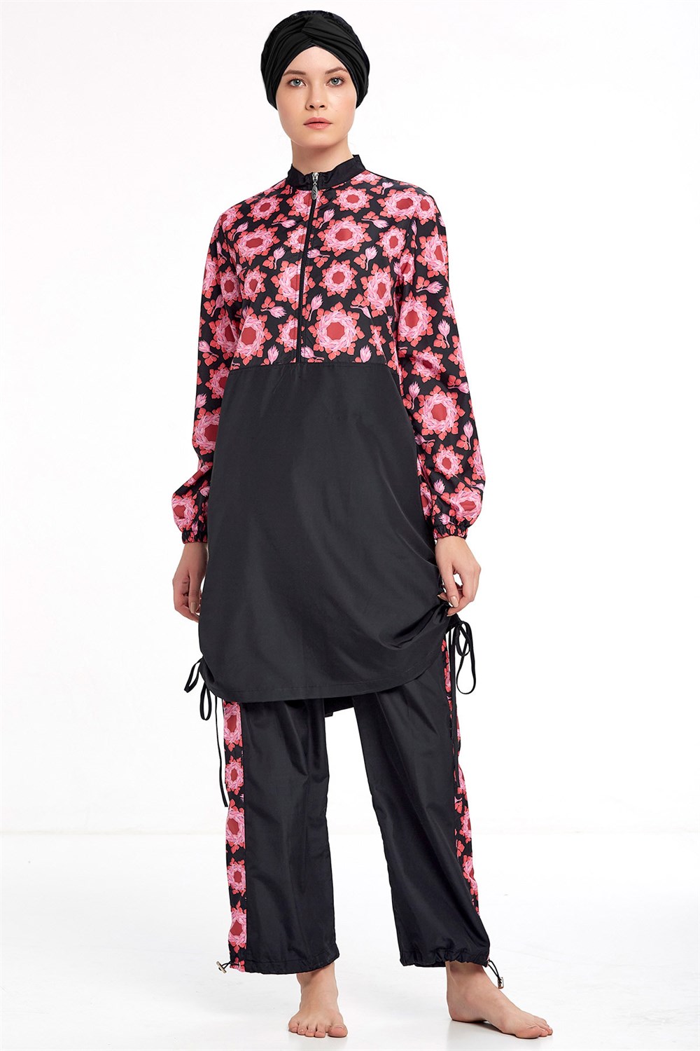 Tam Kapalı Tesettür Mayo 1312 Siyah Remsa Mayo