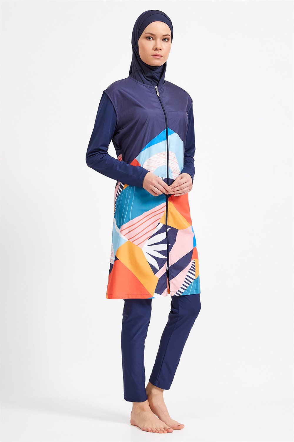 Tam Kapalı Tesettür Mayo 2202 Koyu Lacivert