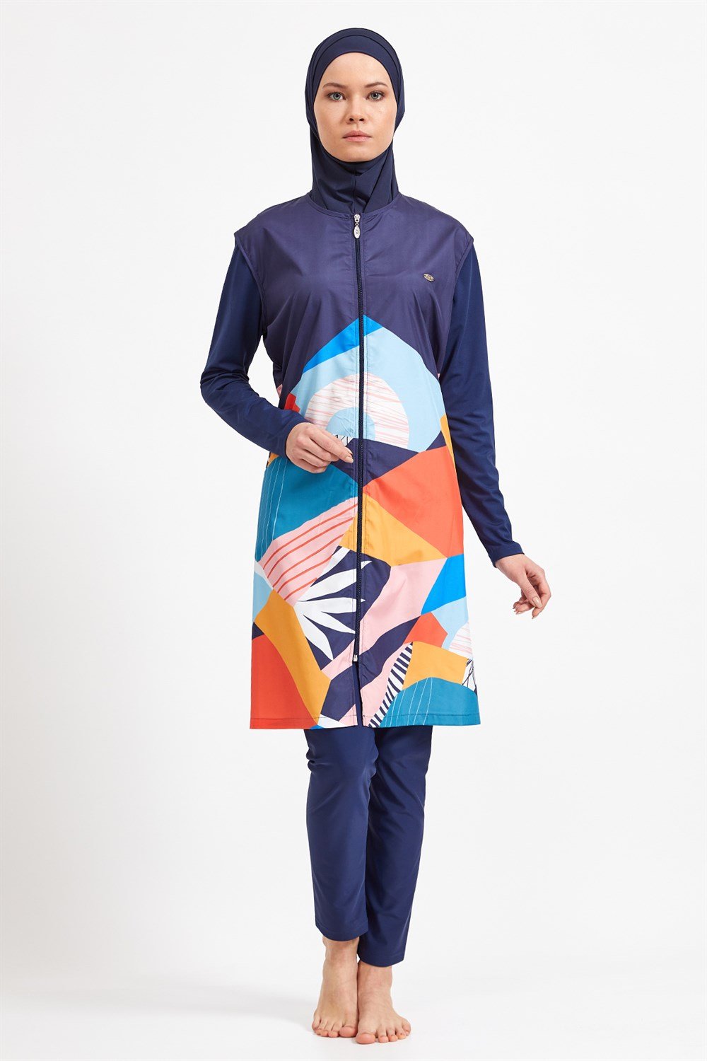 Tam Kapalı Tesettür Mayo 2202 Koyu Lacivert