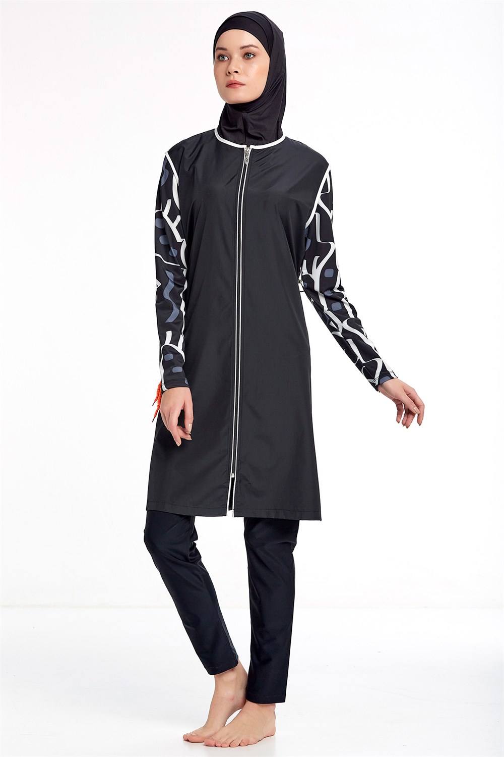 Tam Kapalı Tesettür Mayo 2213 Siyah Remsa Mayo