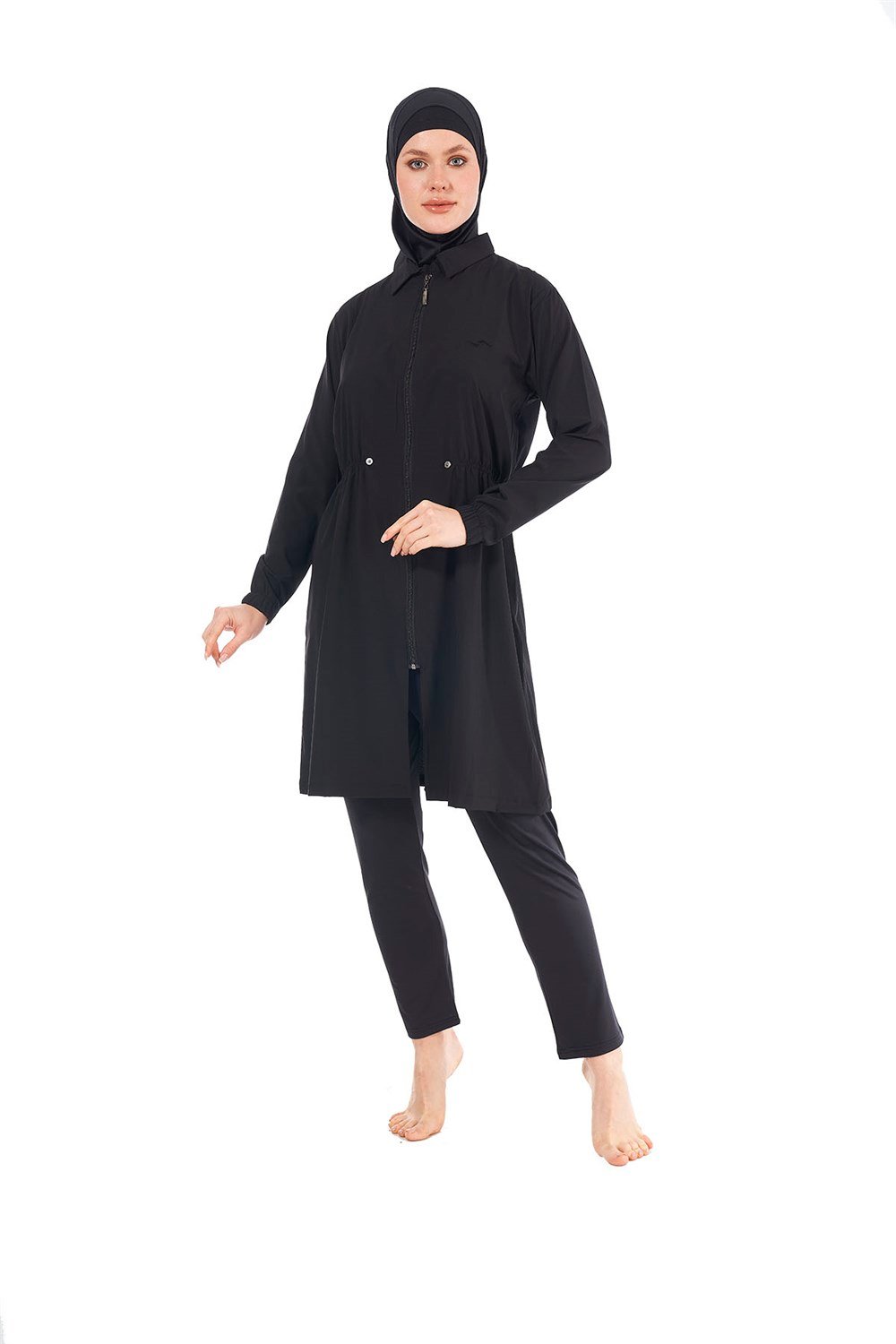Tam Kapalı Tesettür Mayo 22970 Siyah