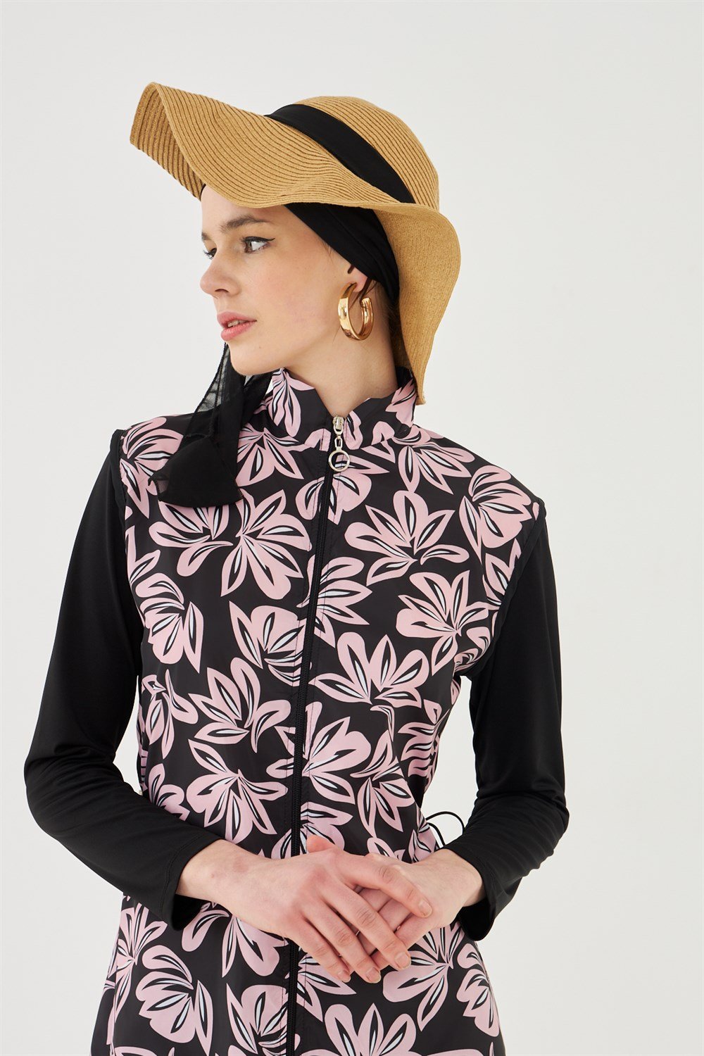 Tam Kapalı Tesettür Mayo Deniz Mayosu TD703/99