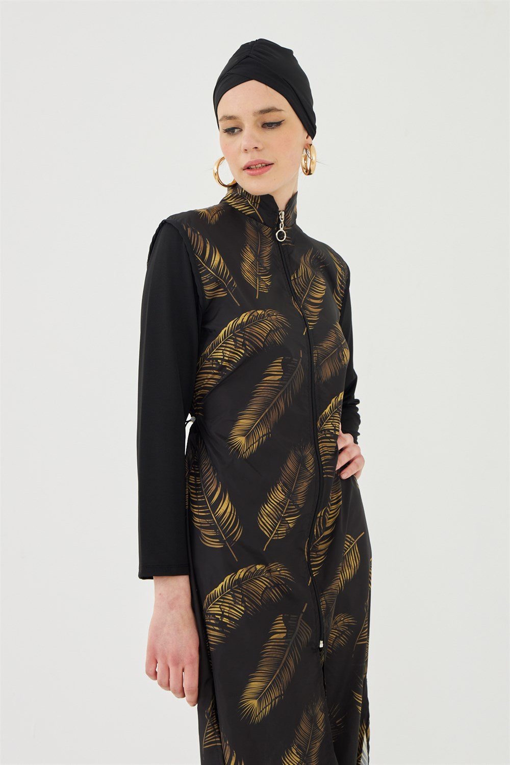 Tam Kapalı Tesettür Mayo Deniz Mayosu TD703-10