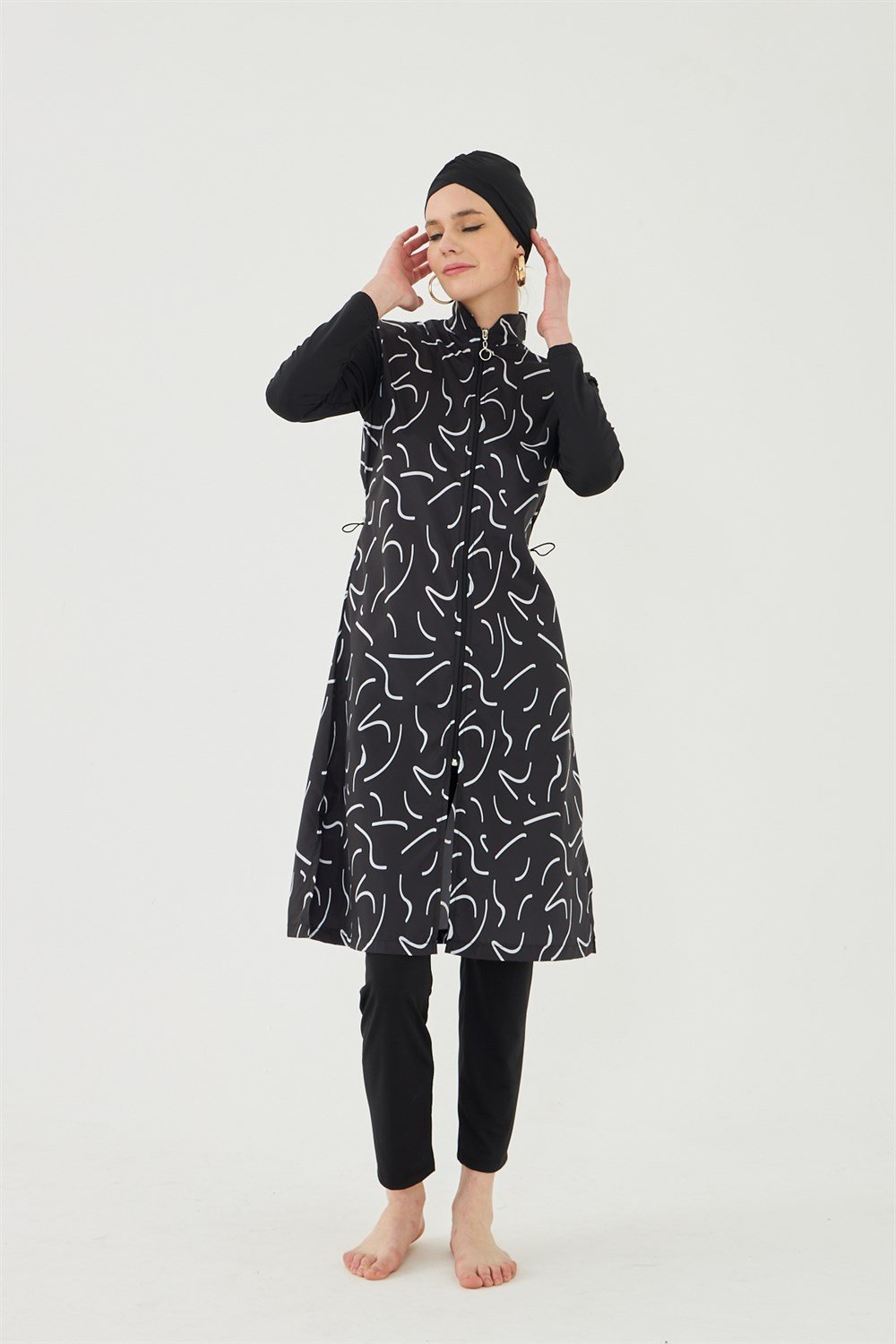 Tam Kapalı Tesettür Mayo Deniz Mayosu TD23-360